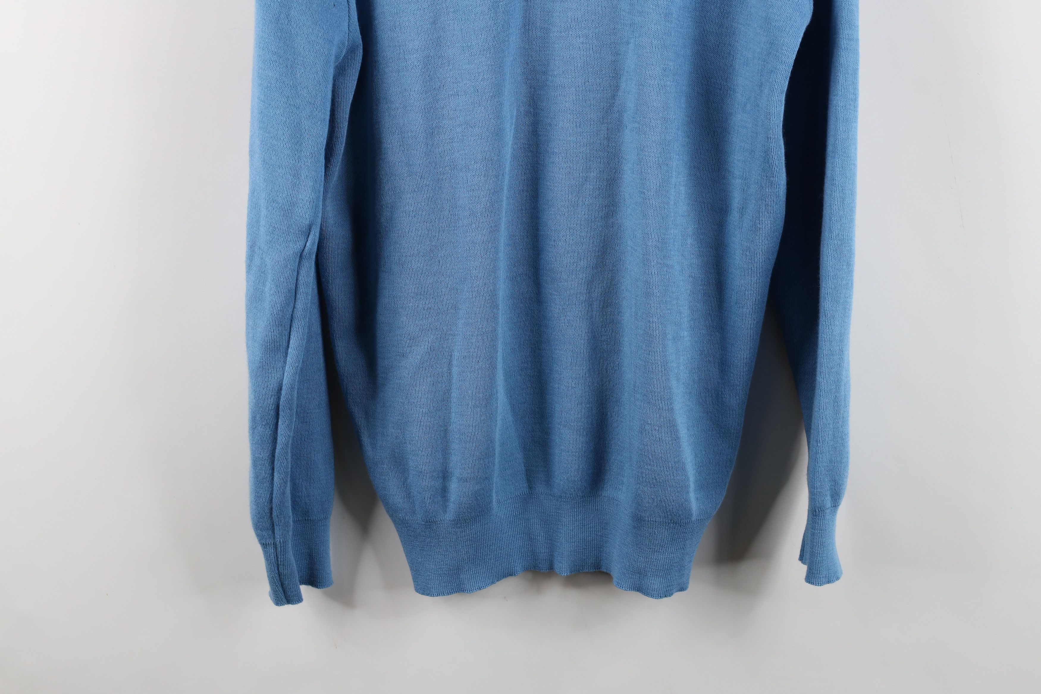 Vintage Vintage 70s Streetwear Long Sleeve Turtleneck Sweater Blue Size US XL / EU 56 / 4 - 10 Thumbnail