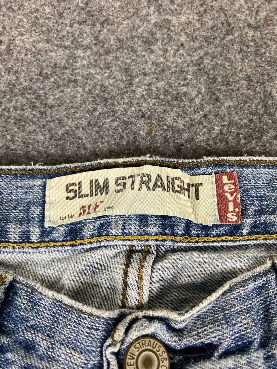 Levi's vintage levis 514 slim straight denim nice design Size US 31 - 10 Thumbnail