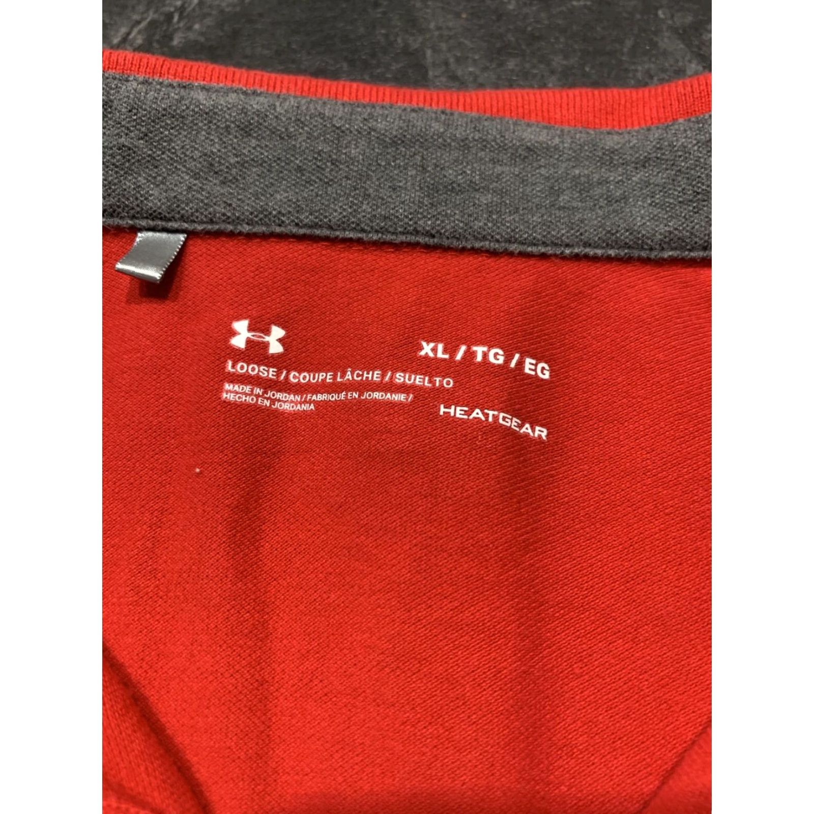 Under Armour Vintage Under Armour Polo Shirt Men XL Red HeatGear Casual Golf Tennis Short Sleeve Size US XL / EU 56 / 4 - 4 Thumbnail