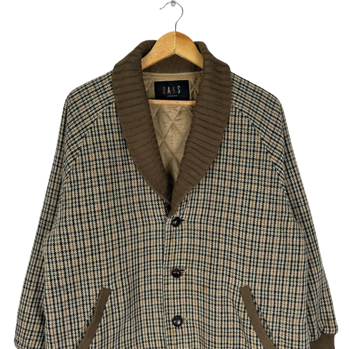 DAKS ☀️DAKS LONDON NOVA CHECKED BUTTON JACKET Size US M / EU 48-50 / 2 - 3 Thumbnail