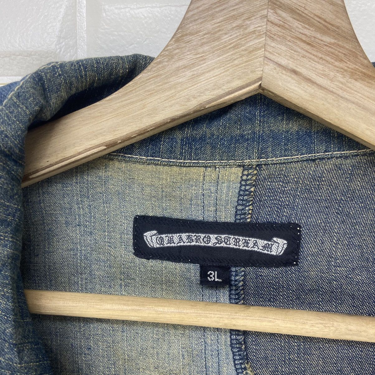 Japanese Brand Japanese Brand Quadro Scream Patchwork Denim Jacket Size US L / EU 52-54 / 3 - 17 Thumbnail