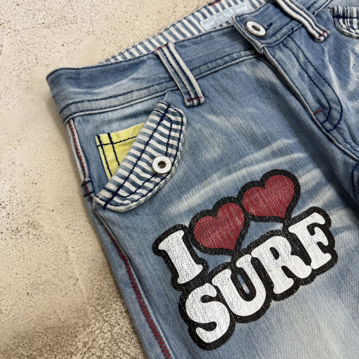 Japanese Brand Blue Moon Bluee Hickory Waist Printed Surfing Clone Devgru Size US 30 / EU 46 - 6 Thumbnail