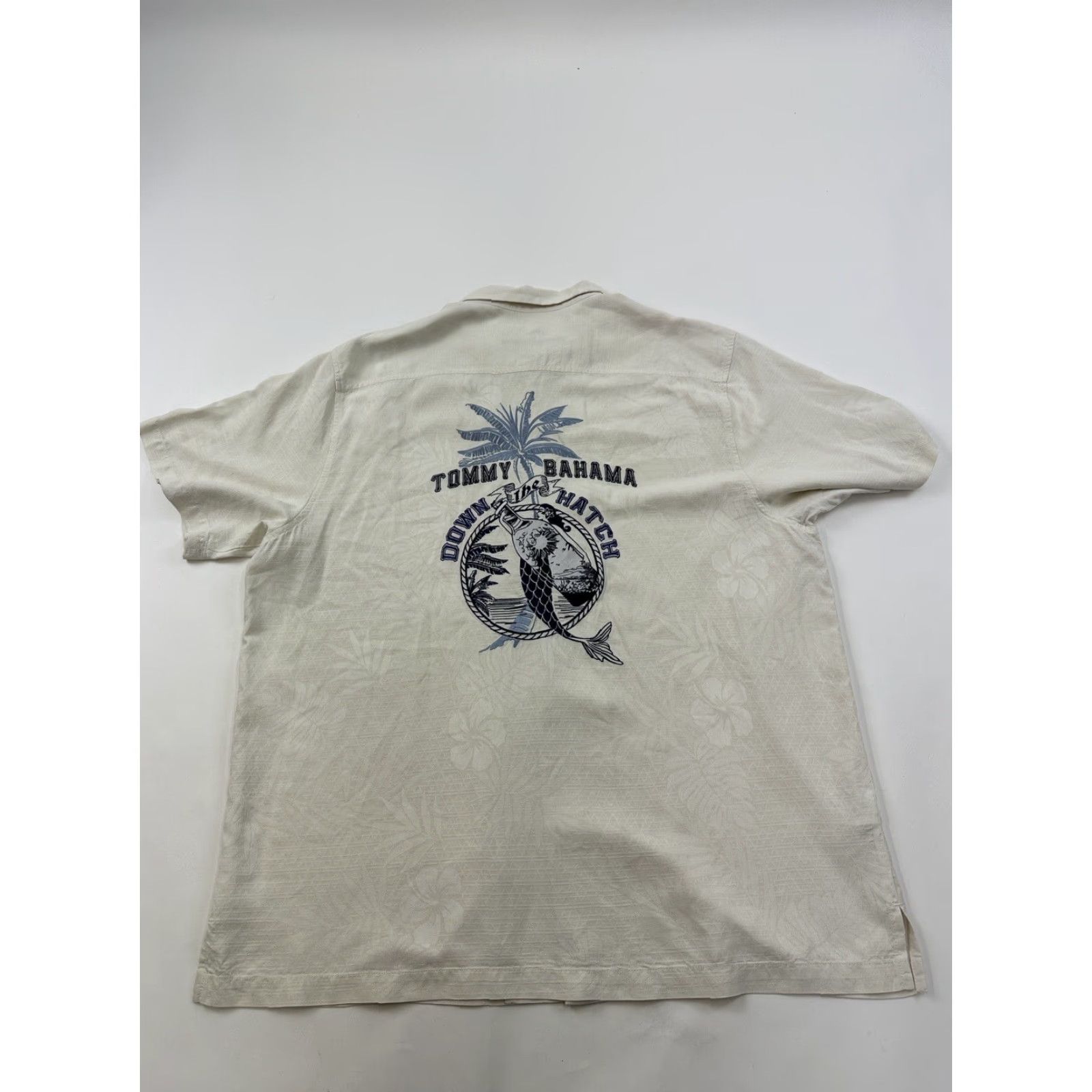 Tommy Bahama Tommy Bahama Shirt Men 2XL Beige Silk Short Sleeve Button-Up Down Hatch Size US XXL / EU 58 / 5 - 6 Thumbnail