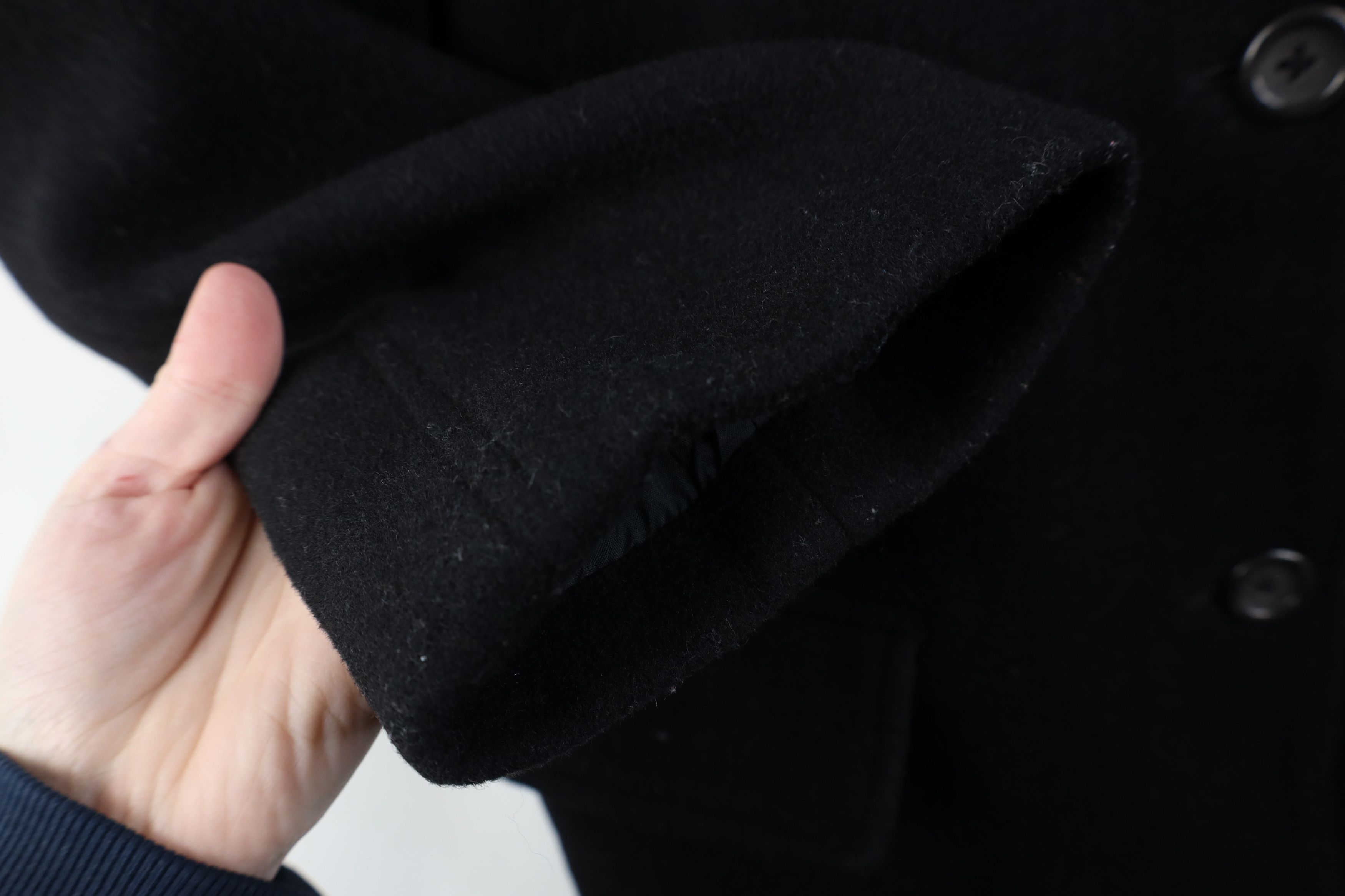 J.Crew Vintage Y2K J Crew Faded Wool Button Jacket Coat Black Size M / US 6-8 / IT 42-44 - 7 Thumbnail