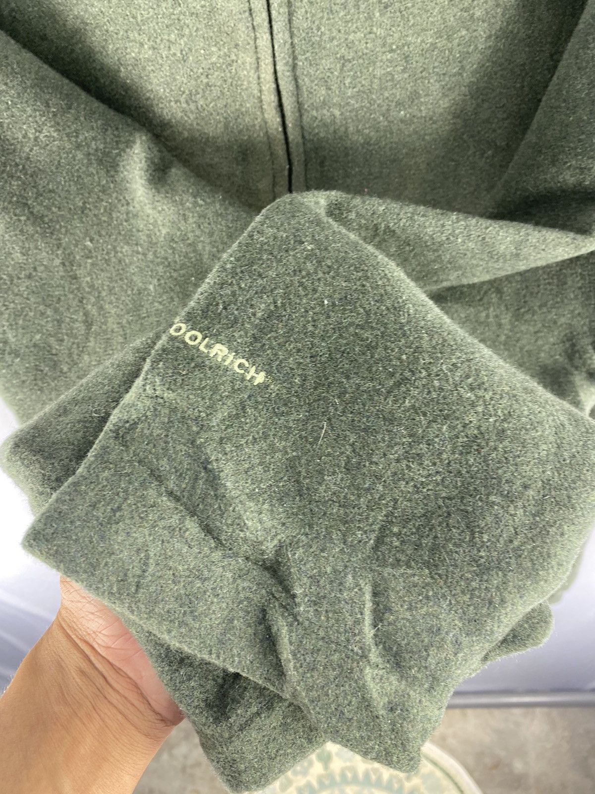 Designer Vintage 90s Woolrich Zipper Wool Jacket Size XL / US 12-14 / IT 48-50 - 10 Thumbnail
