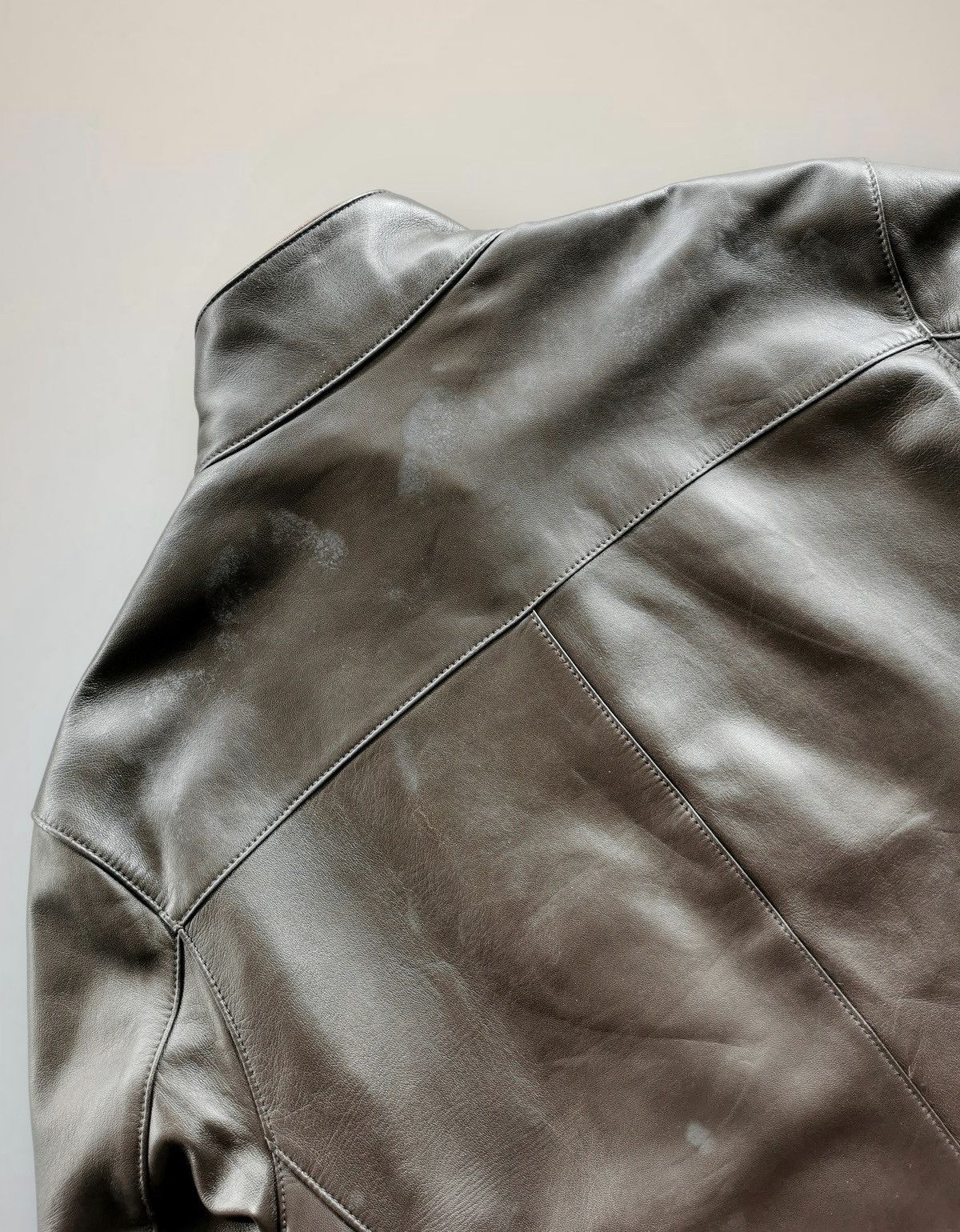 Edifice Japan EDIFICE Leather Bomber Jacket Sheepskin Rare Piece Size US S / EU 44-46 / 1 - 12 Thumbnail