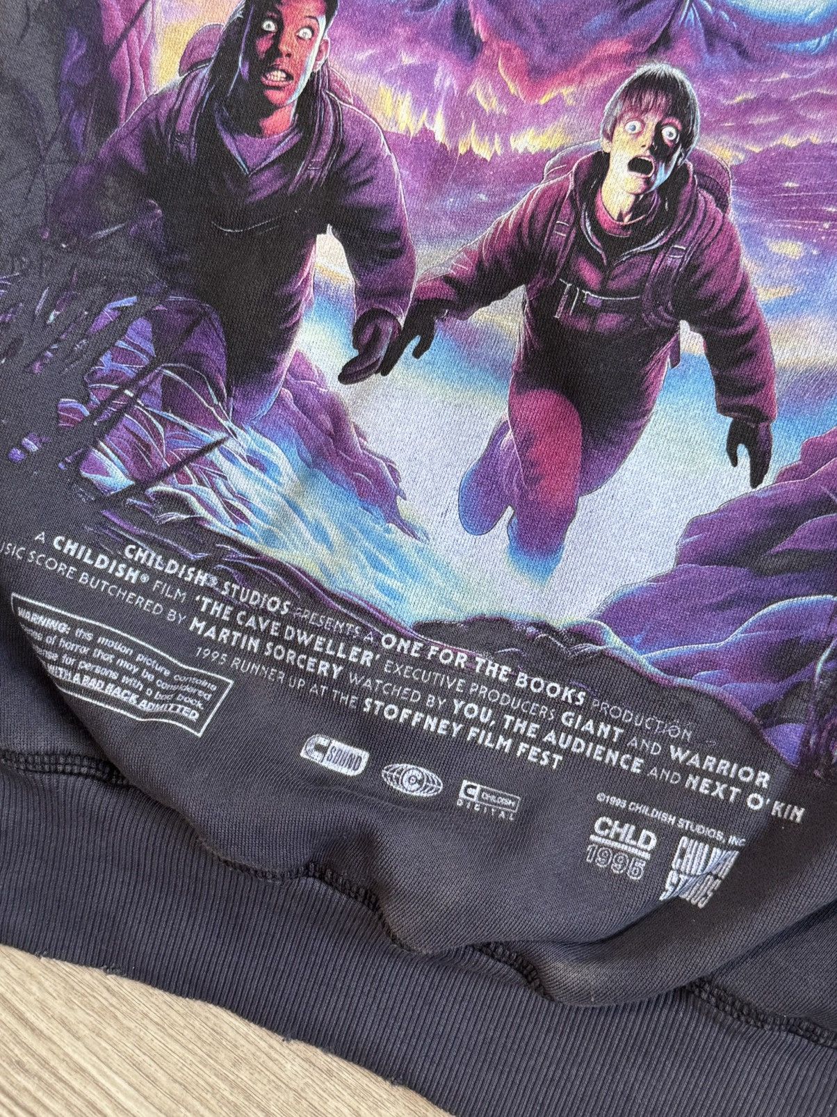 Vintage 🔷Rare Limited Childish "The Cave Dweller" Distressed Hoodie🔷 Size US M / EU 48-50 / 2 - 9 Thumbnail