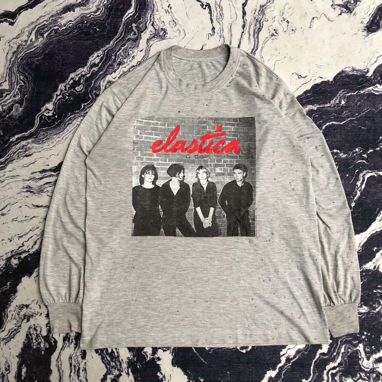 Band Tees Elastica Vintage 90s Britpop Longsleeve Band Tee Size US L / EU 52-54 / 3 - 1 Thumbnail