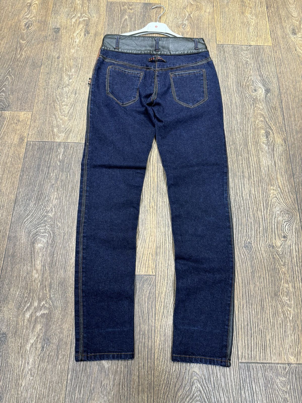 Jean Paul Gaultier × Vintage Jean Paul Gaultier Archive Vintage Leather/Denim Jeans Size 28" / US 6 / IT 42 - 2 Thumbnail