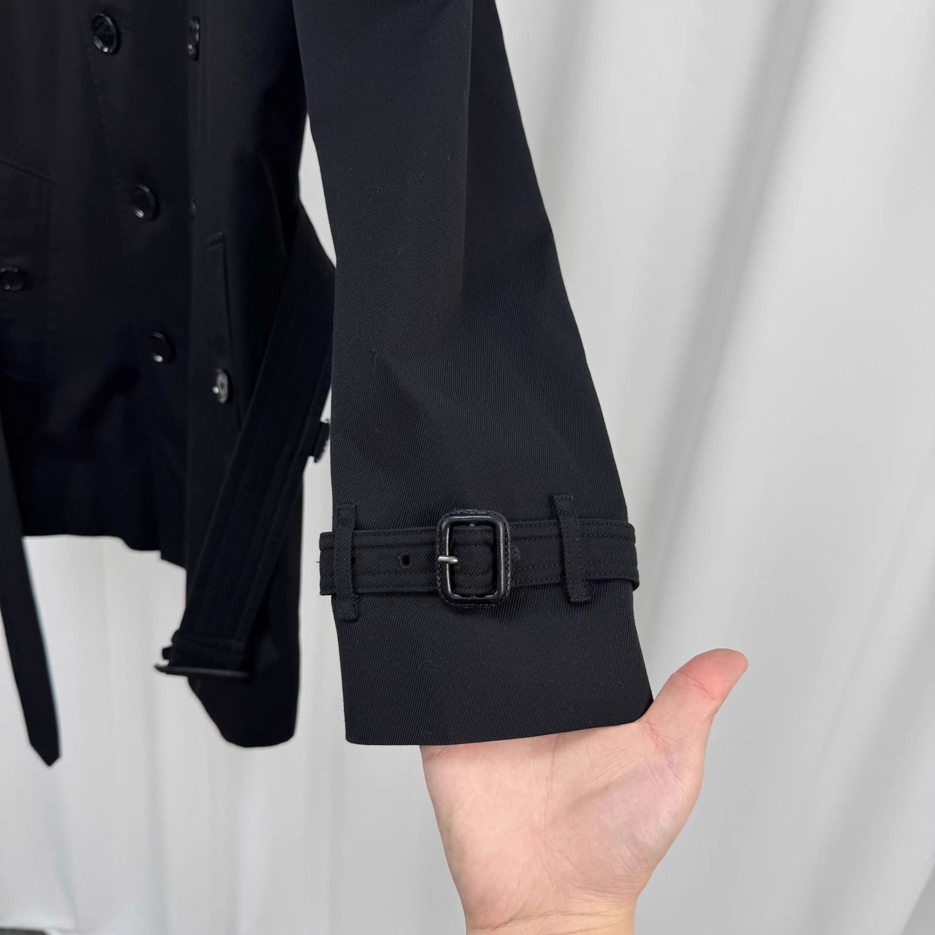Burberry Burberry Black Double Breasted Check Lined Trench 48 99 New Size XL / US 12-14 / IT 48-50 - 4 Thumbnail