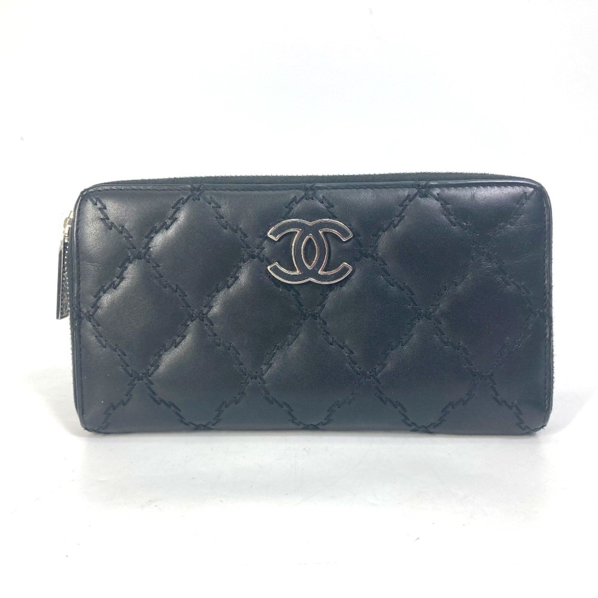 Chanel Chanel CC Mark CC Zip Around Long Wallet Black Size ONE SIZE - 1 Thumbnail