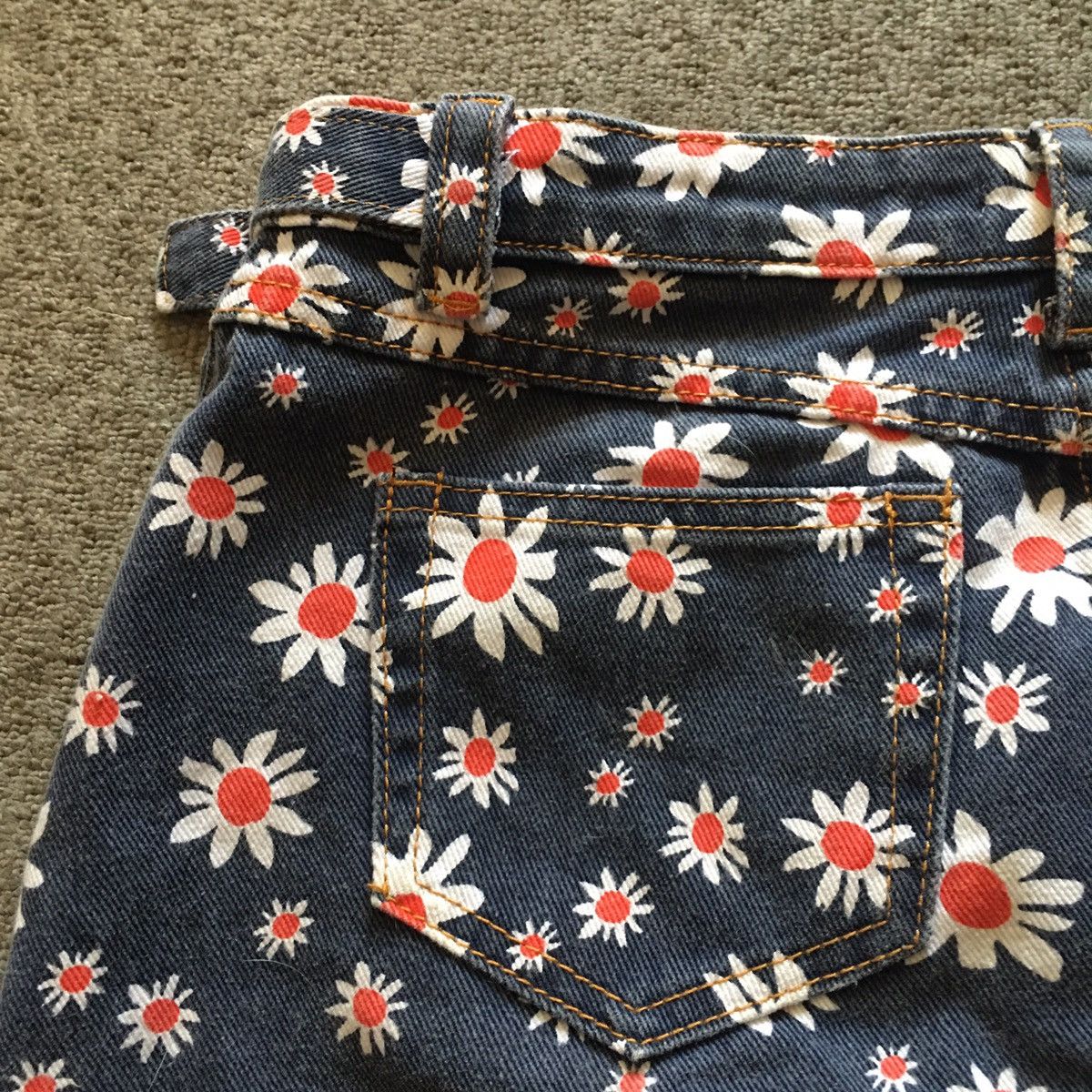 Miu Miu Miu Miu Denim Cotton Jeans Floral Mini Skirt Size M Size 28" / US 6 / IT 42 - 6 Thumbnail