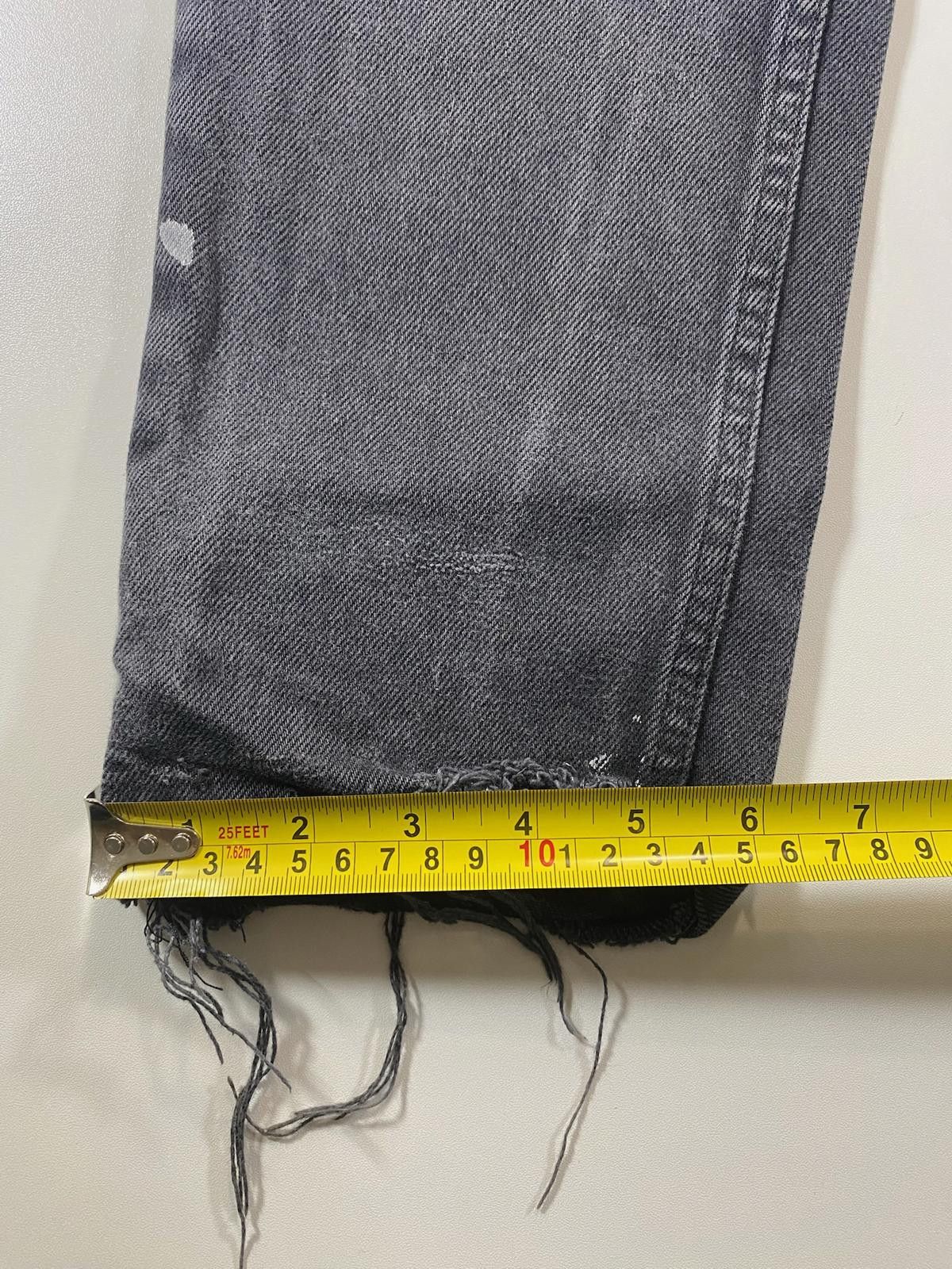 Other Kenzo H&M Black Denim Jeans with Distressed Details Size 29" - 6 Thumbnail