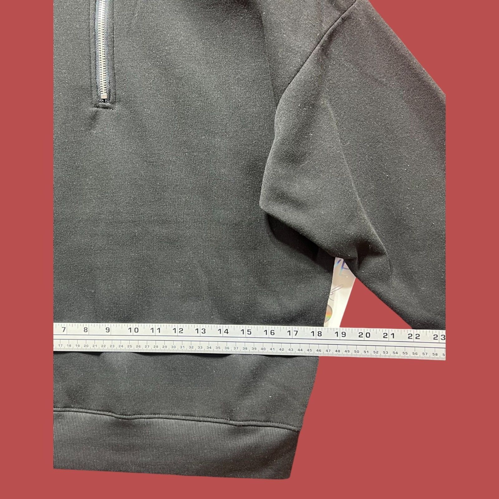 Other Love Streak - Unisex Long Sleeve Half Zip Sweatshirt - Black Size S / US 4 / IT 40 - 4 Thumbnail