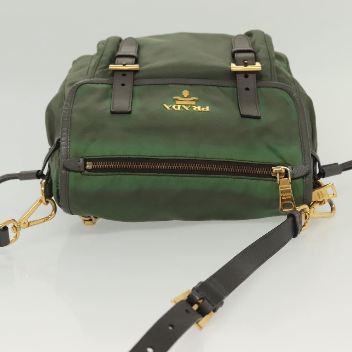 Prada PRADA Shoulder Bag Nylon Khaki Gold Size ONE SIZE - 6 Thumbnail