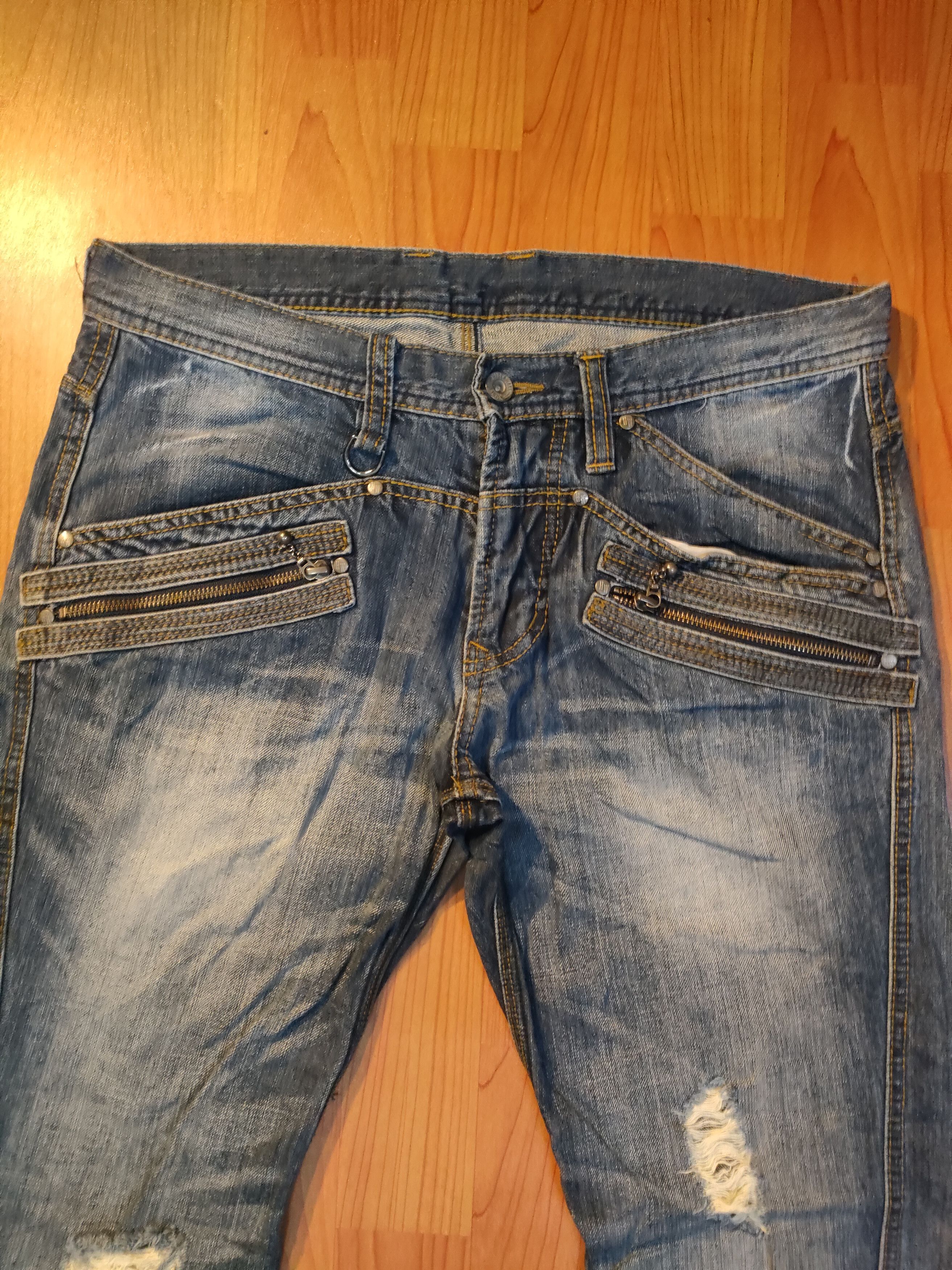 HIDEAWAYS HD Hideaway Distressed Designer Jeans Size US 34 / EU 50 - 9 Thumbnail