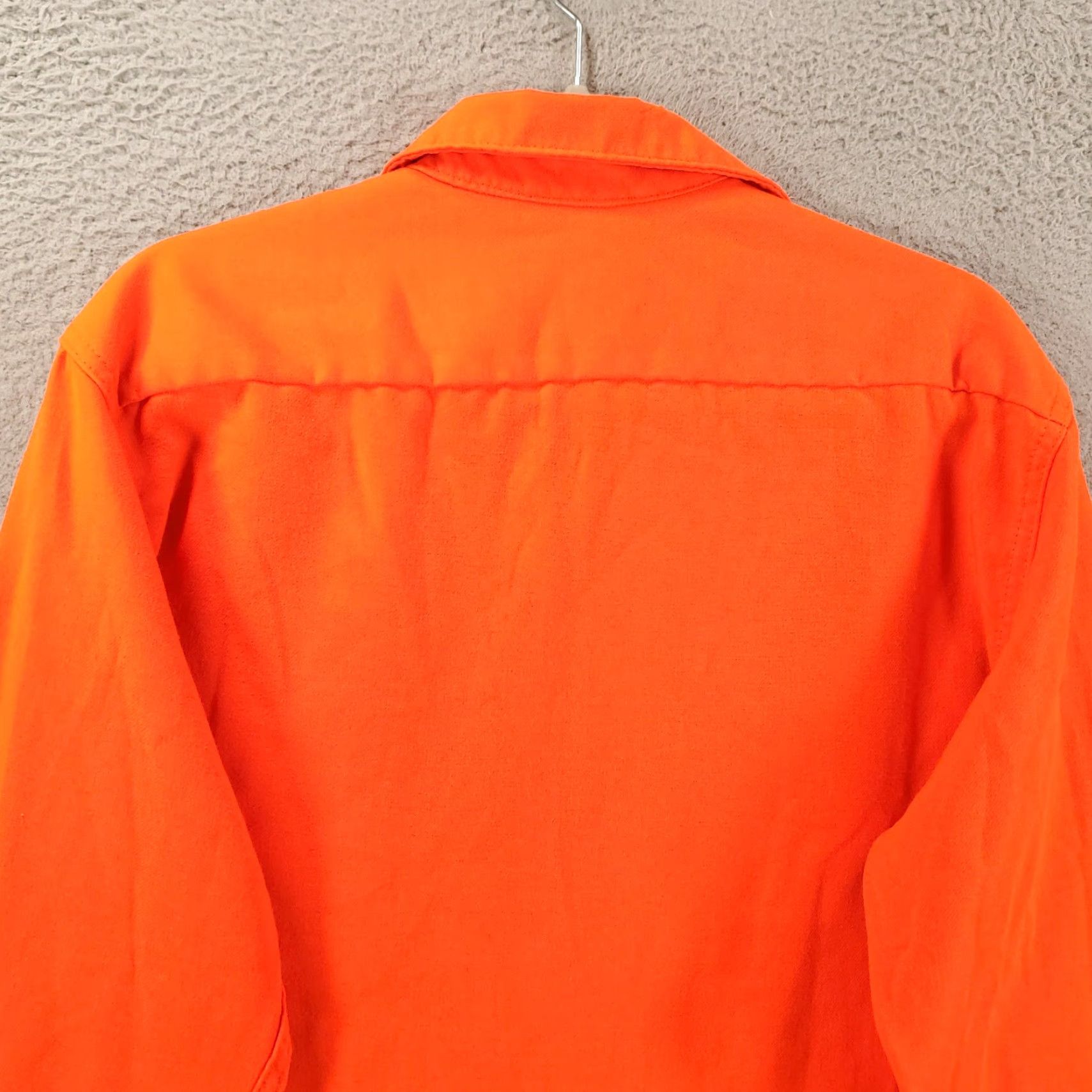 Walls VINTAGE Walls Shirt Mens M Orange Long Sleeve Button Up Hunting Safety Size US M / EU 48-50 / 2 - 7 Thumbnail