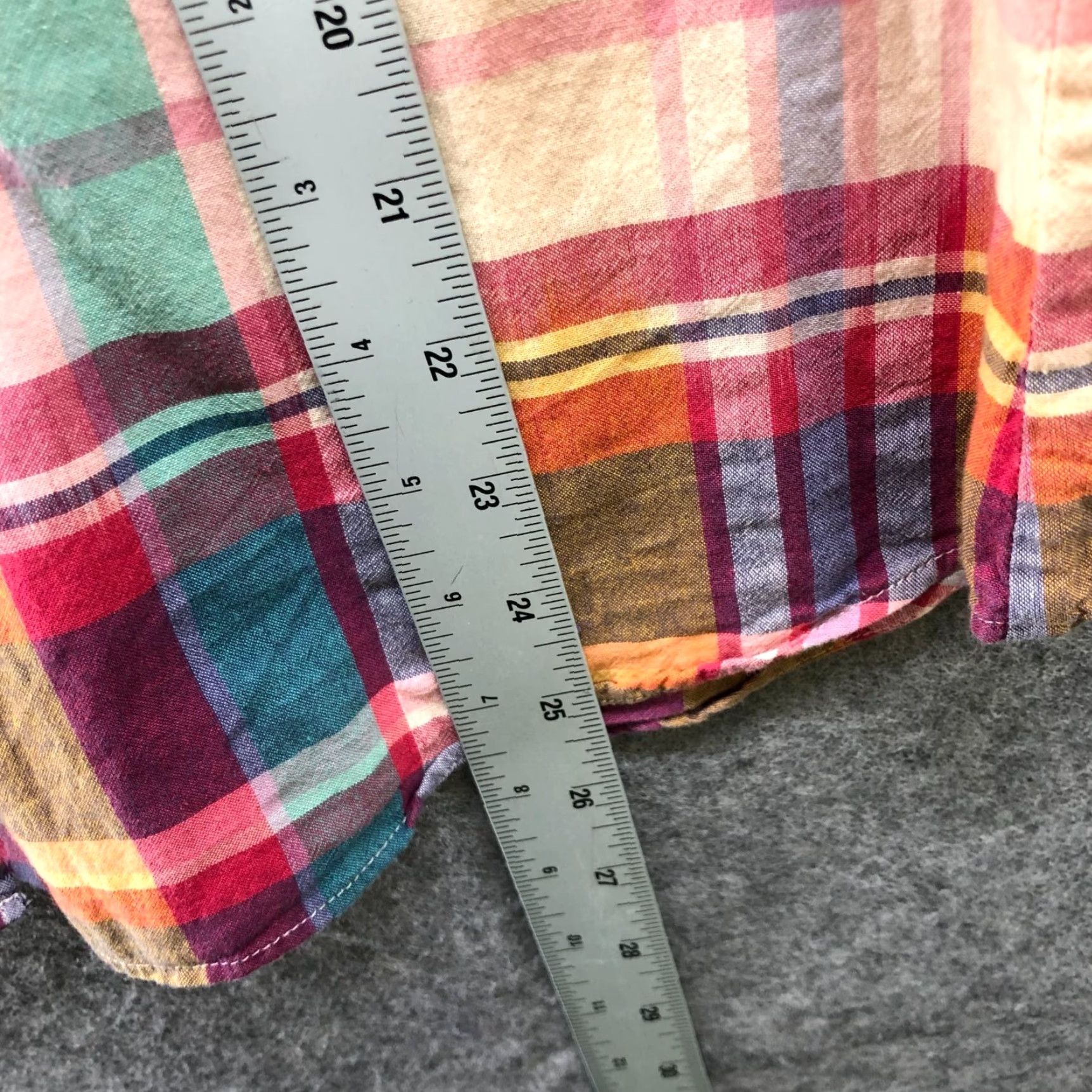 J.Crew J. Crew Button-Up Shirt Womens 6 Long Sleeve Plaid Lightweight Cotton Multicolor Shirt Size M / US 6-8 / IT 42-44 - 5 Thumbnail