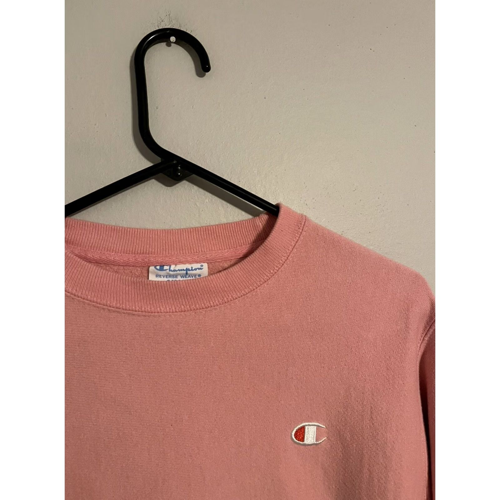 Champion Champion Reverse Weave Ladies Light Pink Crewneck Sweatshirt - Womens Small - Size S / US 4 / IT 40 - 2 Thumbnail