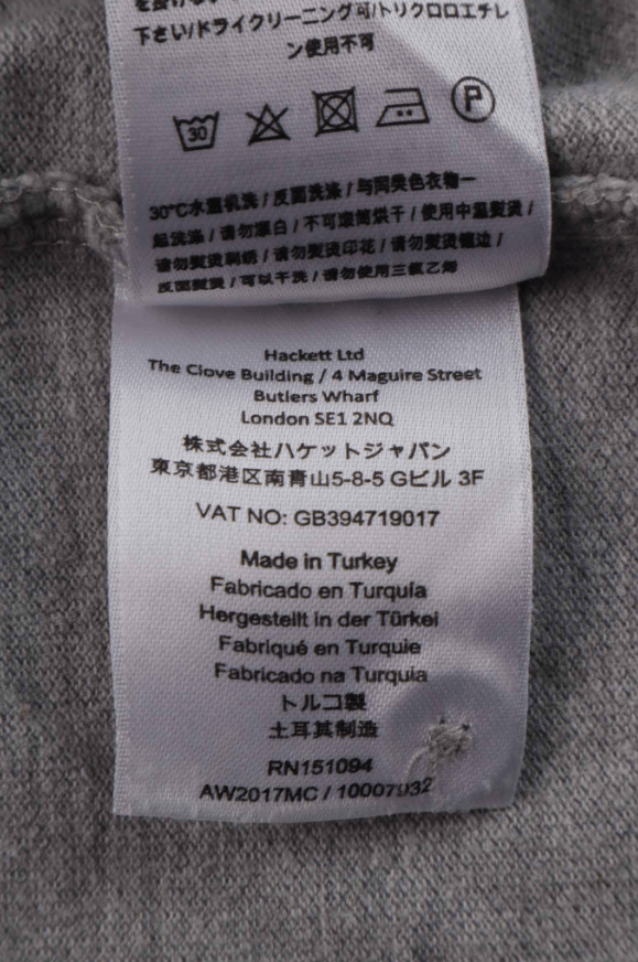 Hackett Hackett London Classic Fit Grey Logo Polo Shirt Size M Size US M / EU 48-50 / 2 - 5 Thumbnail