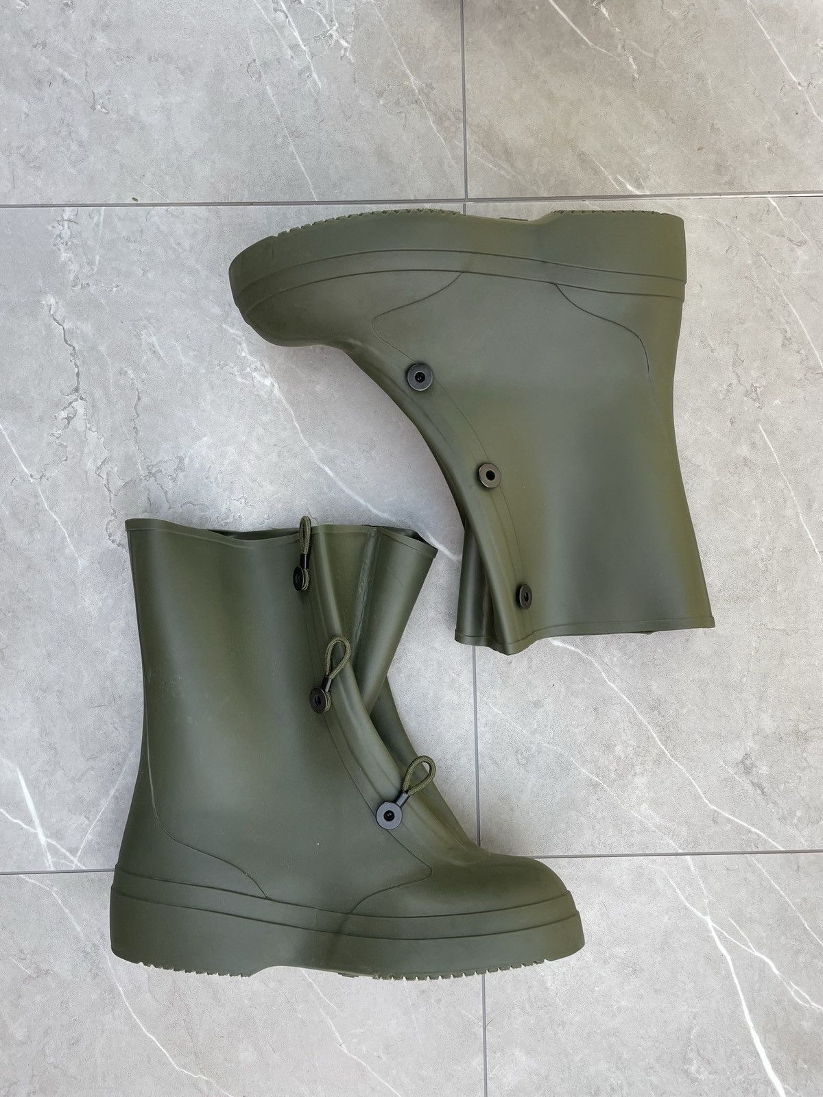 image of Combat Boots x Military 1990S Vintage Military Waterproof Alien Boots in Black, Men's (Size 12)