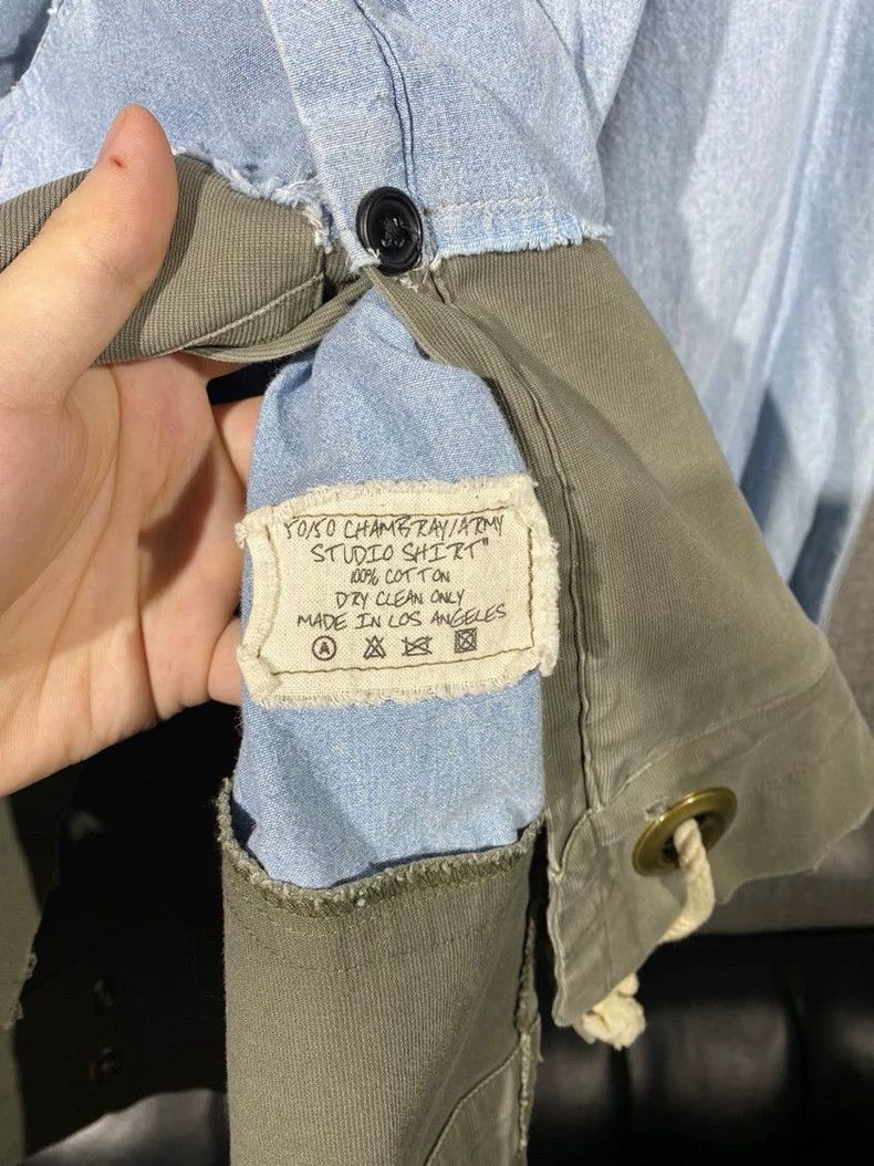 Greg Lauren greg lauren Splicing long sleeved shirt 2506-Nextarrow Size US L / EU 52-54 / 3 - 6 Thumbnail