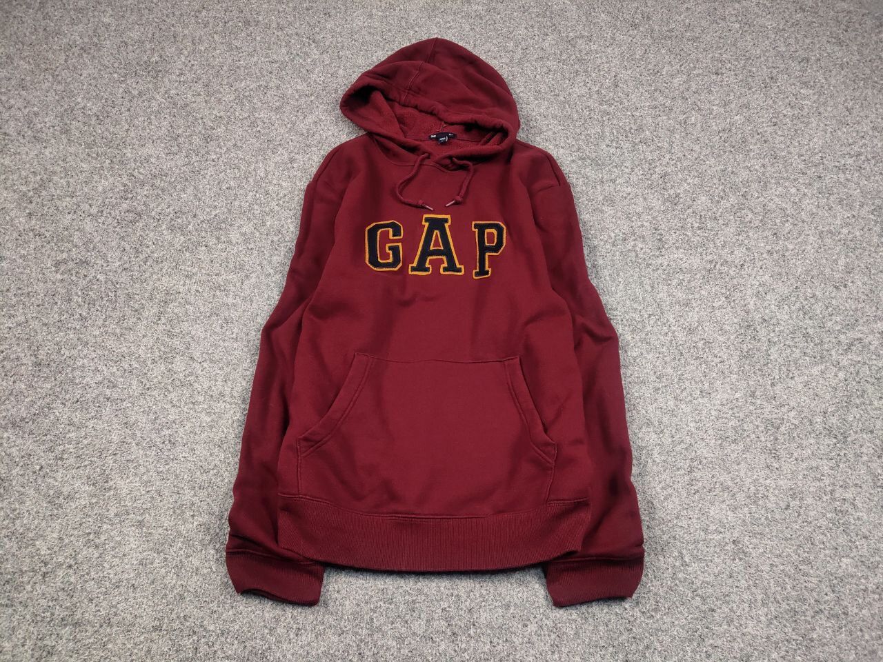 Gap Vintage Gap Burgundy Logo Classic Hoodie Y2K Hype Style Size US L / EU 52-54 / 3 - 2 Thumbnail