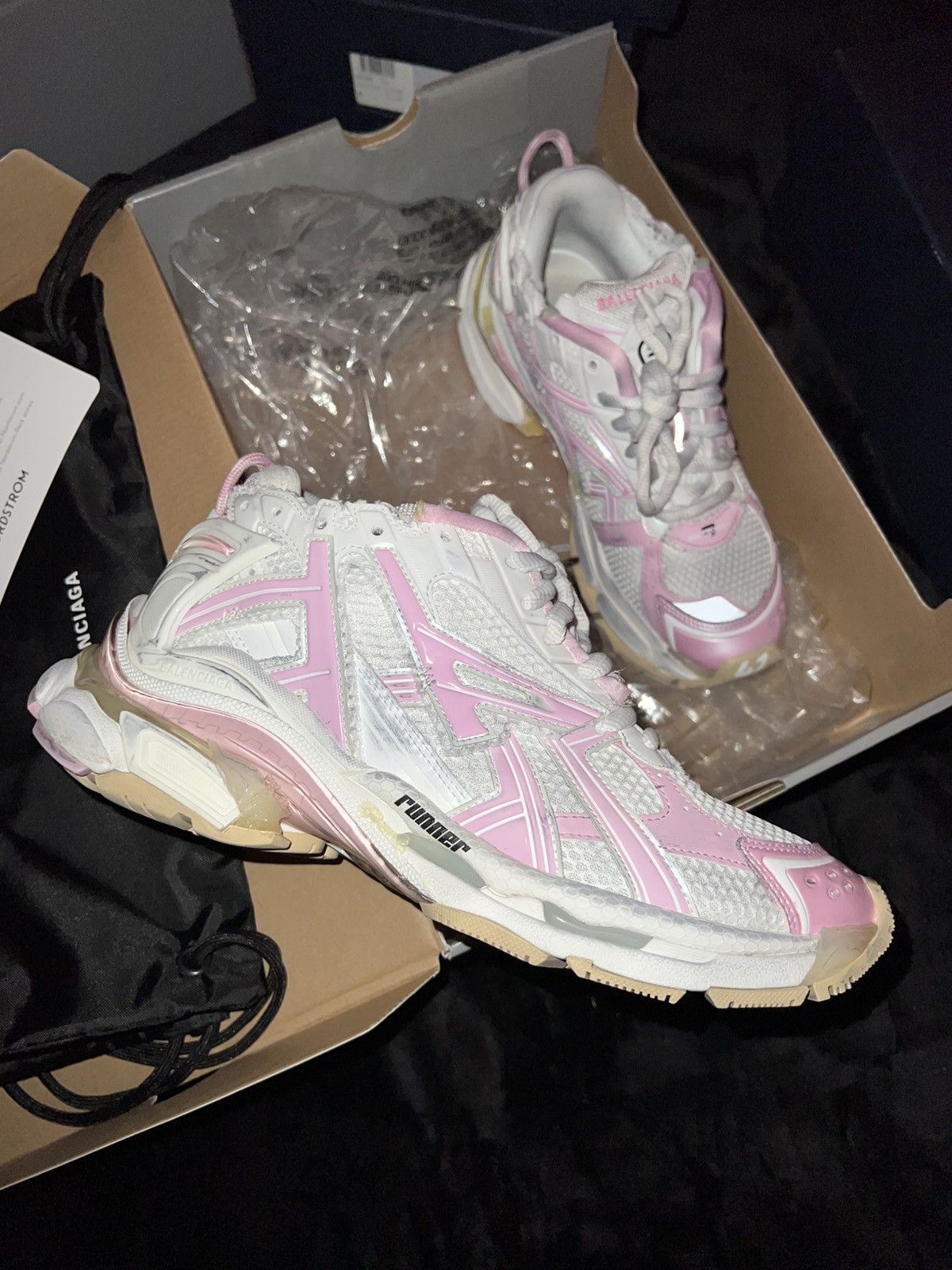 Balenciaga Balenciaga Runner “Pink/Tan” Size US 9 / EU 42 - 4 Thumbnail