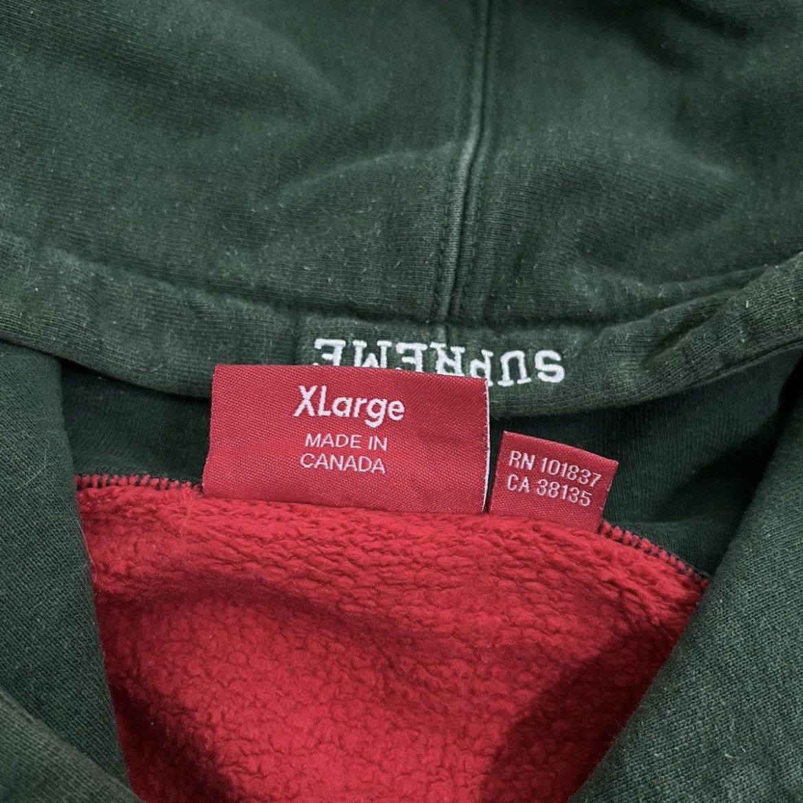 Supreme Supreme S Logo Split Hooded Dark Green Rare Size US XL / EU 56 / 4 - 7 Thumbnail