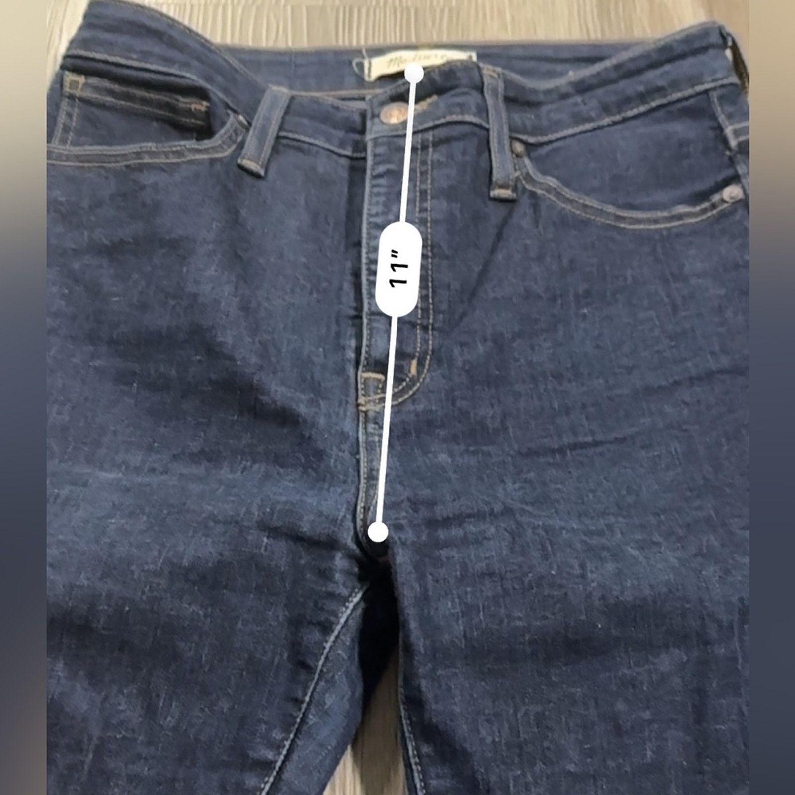 Madewell Madewell Curvy High-Rise Skinny Jeans in Lucille Wash Size 28" / US 6 / IT 42 - 10 Thumbnail