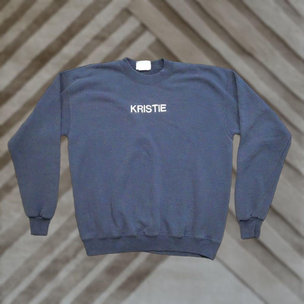 Lee VINTAGE Lee Sweatshirt Adult Medium Blue Pullover Embroidered 90s Mens M Crew Neck Long Sleeve Knitted Fleece Cotton Polyester Size US M / EU 48-50 / 2 - 1 Thumbnail