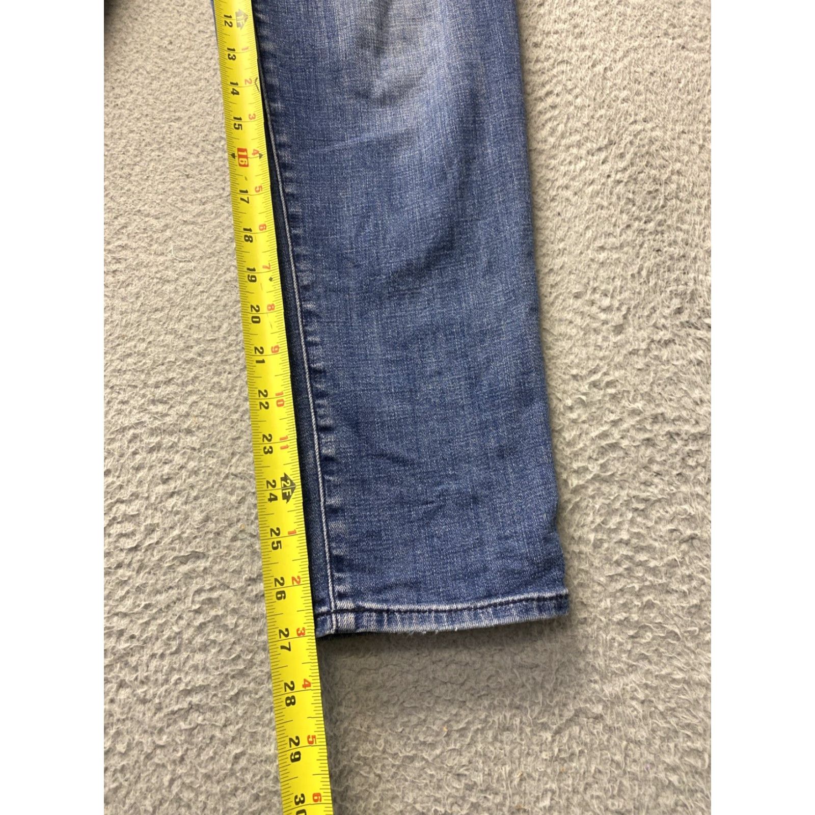 Vintage Chico's So Slimming Girlfriend Slim Leg Ankle Jeans 34x27 Blue Denim Womens Jeans Size 24" / US 00 / IT 34 - 3 Thumbnail