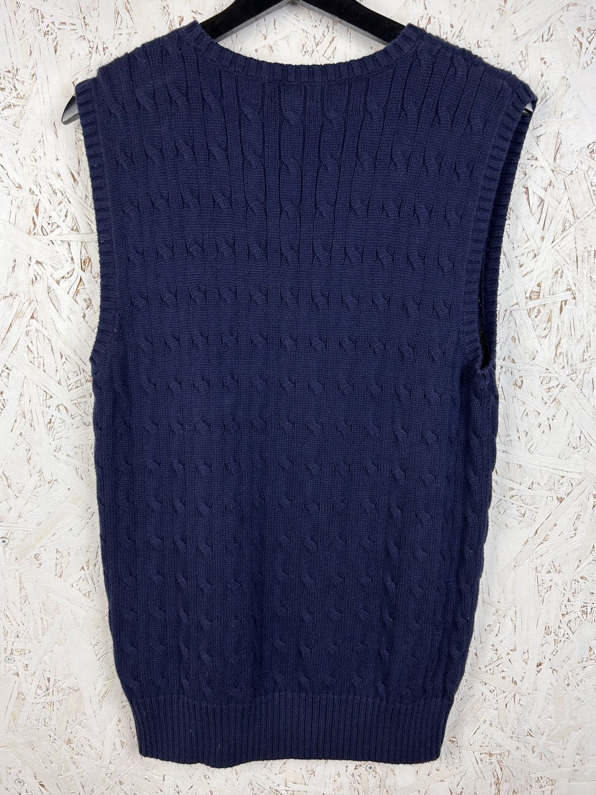 Polo Ralph Lauren Polo By Ralph Lauren Cable Knit V Neck Vest Sweater Size US S / EU 44-46 / 1 - 4 Thumbnail