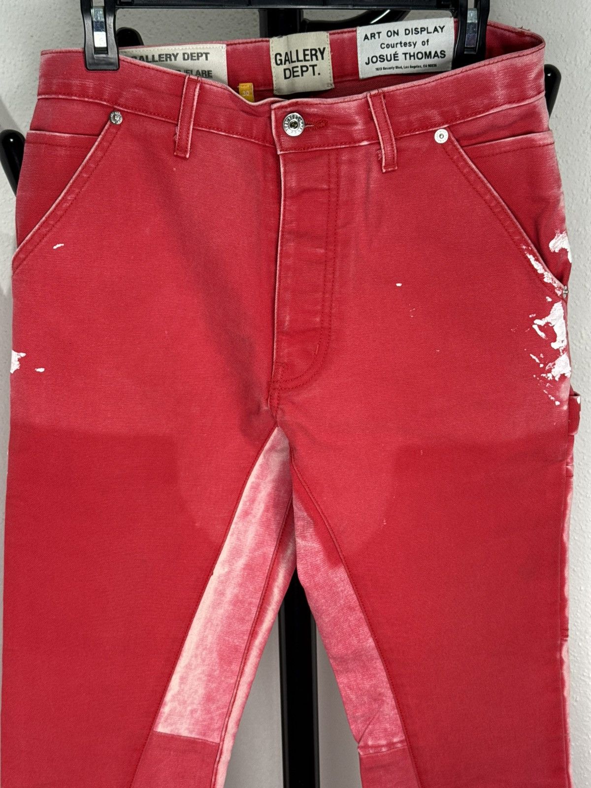 Gallery Dept. Gallery Dept. La Flare Carpenter Red Jeans Size US 30 / EU 46 - 9 Thumbnail