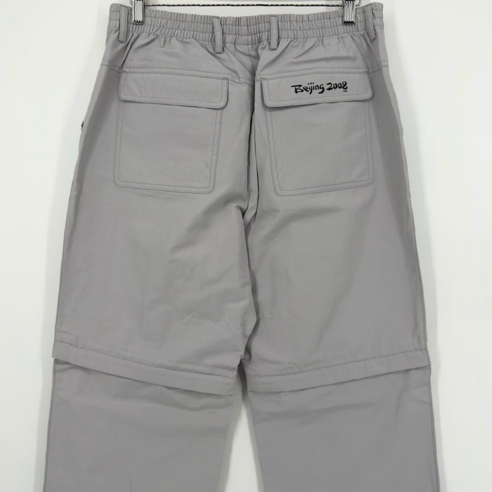 Adidas Adidas Beijing 2008 Paralympic Games Convertible Pants 2XL Gray Unisex Adults Track Pants Regular Size Pants Mens Womens Boys Girls Size US 39 - 3 Thumbnail