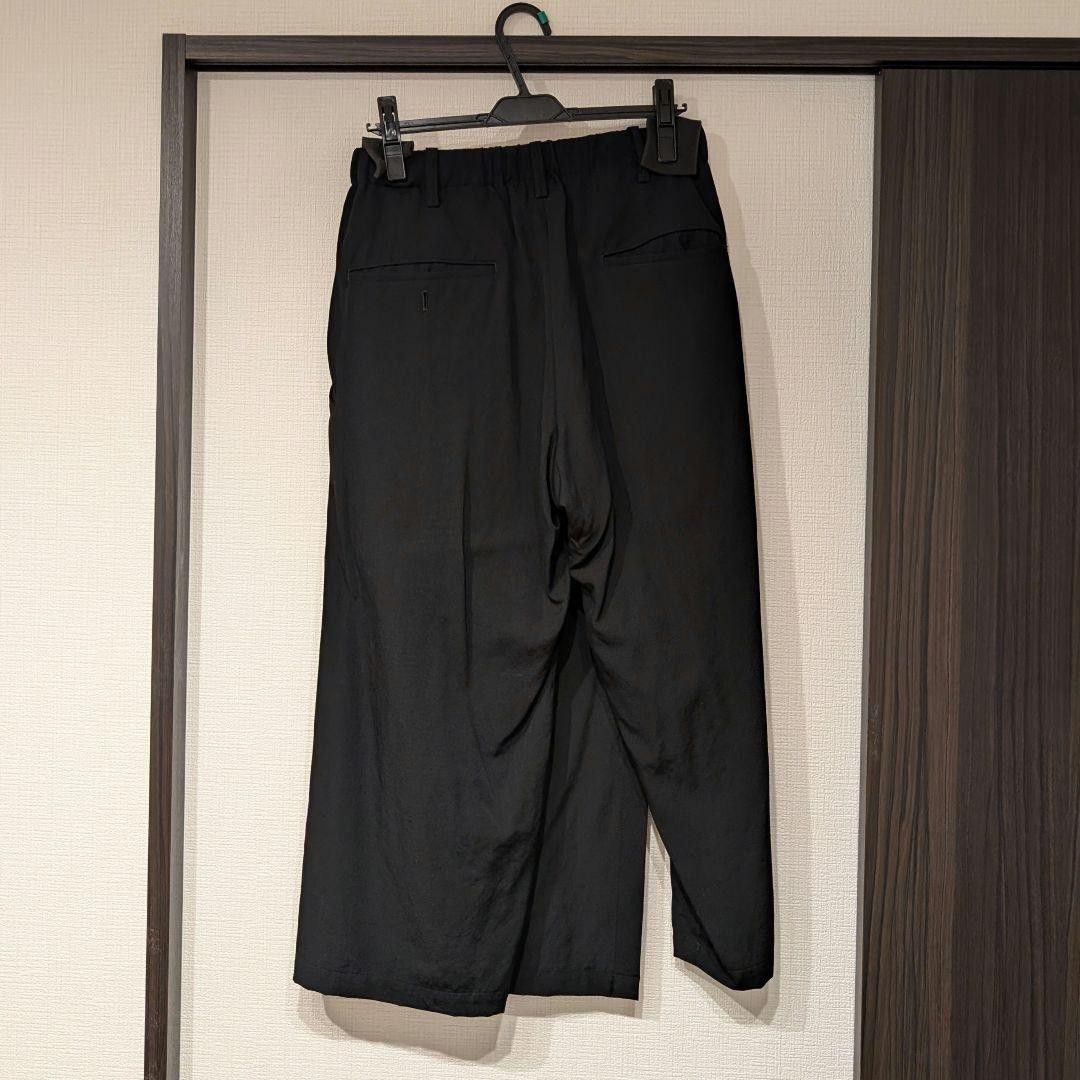 Yohji Yamamoto POUR HOMME 19aw Wrinkled Gabardine Slim Wrap Pants Size US 35 - 2 Thumbnail