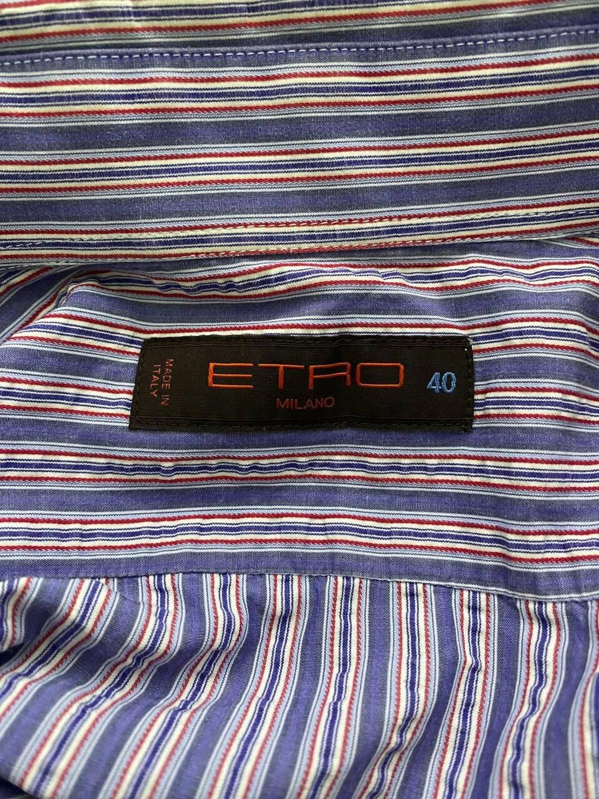 Etro Etro Milano Multicolor Striped Button Down Shirt Size 40 Size US M / EU 48-50 / 2 - 9 Thumbnail