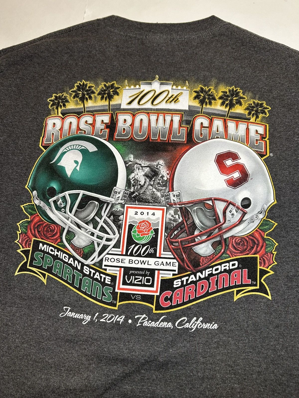 Other *OFFICIAL* 100th Rose Bowl Spartans Vs Cardinals 2014 Tee Size US L / EU 52-54 / 3 - 4 Thumbnail