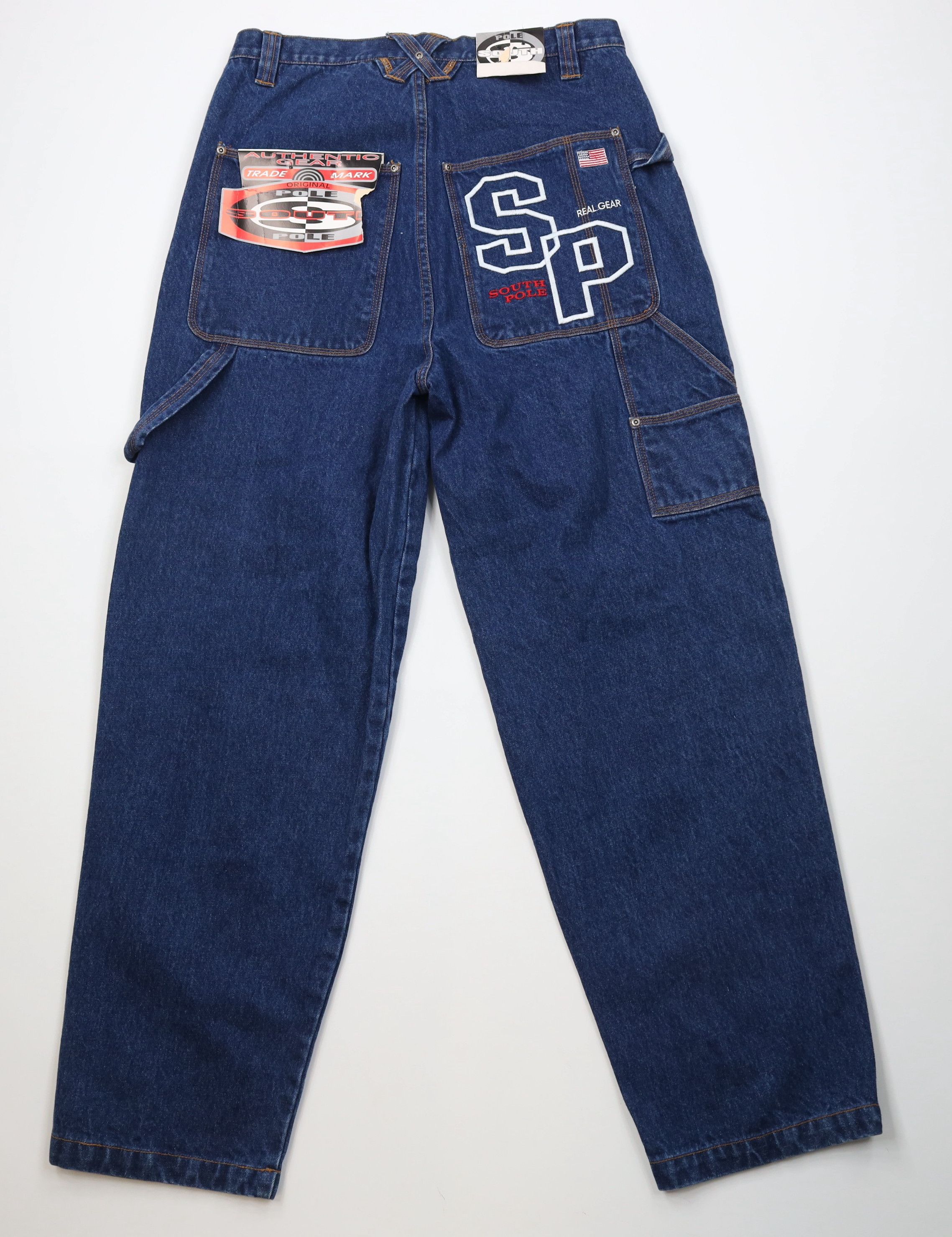 Southpole Deadstock Vintage 90s Southpole Hip Hop Wide Leg Denim Jeans Size US 36 / EU 52 - 8 Thumbnail