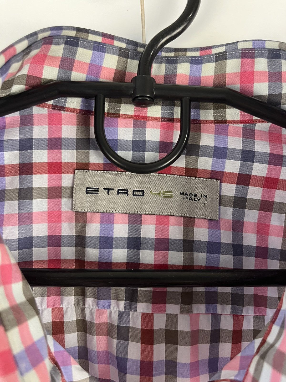 Etro Etro Luxury Plaid Cotton Long Sleeve Shirt Made in Italy Size US XL / EU 56 / 4 - 8 Thumbnail