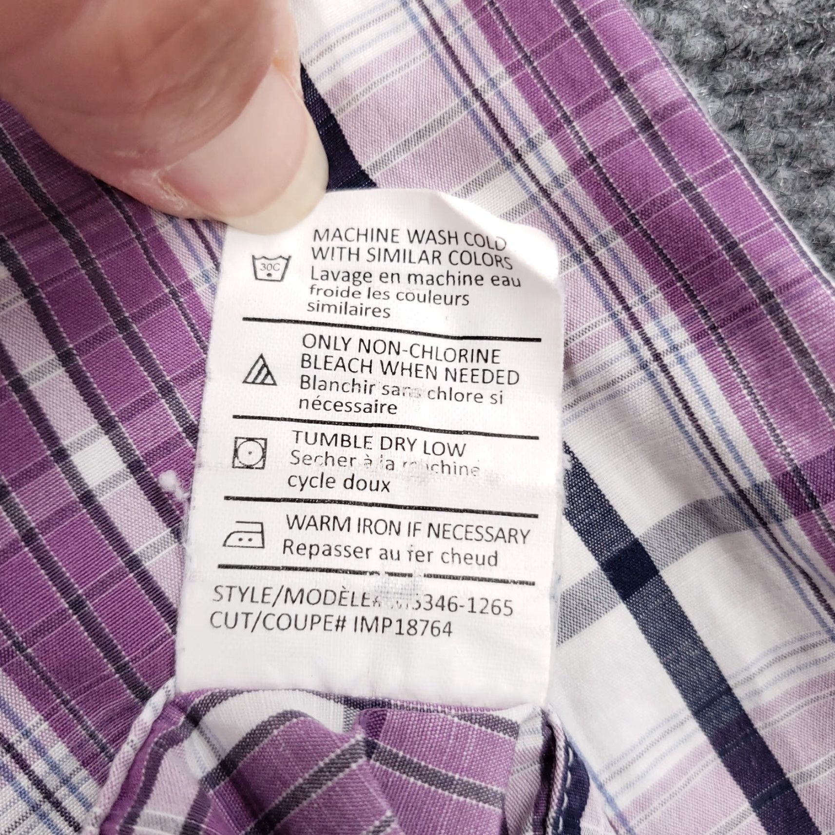Vince Vince Shirt Mens L Large Button-Up Purple Plaid Short Sleeves Camp Casual Size US L / EU 52-54 / 3 - 5 Thumbnail