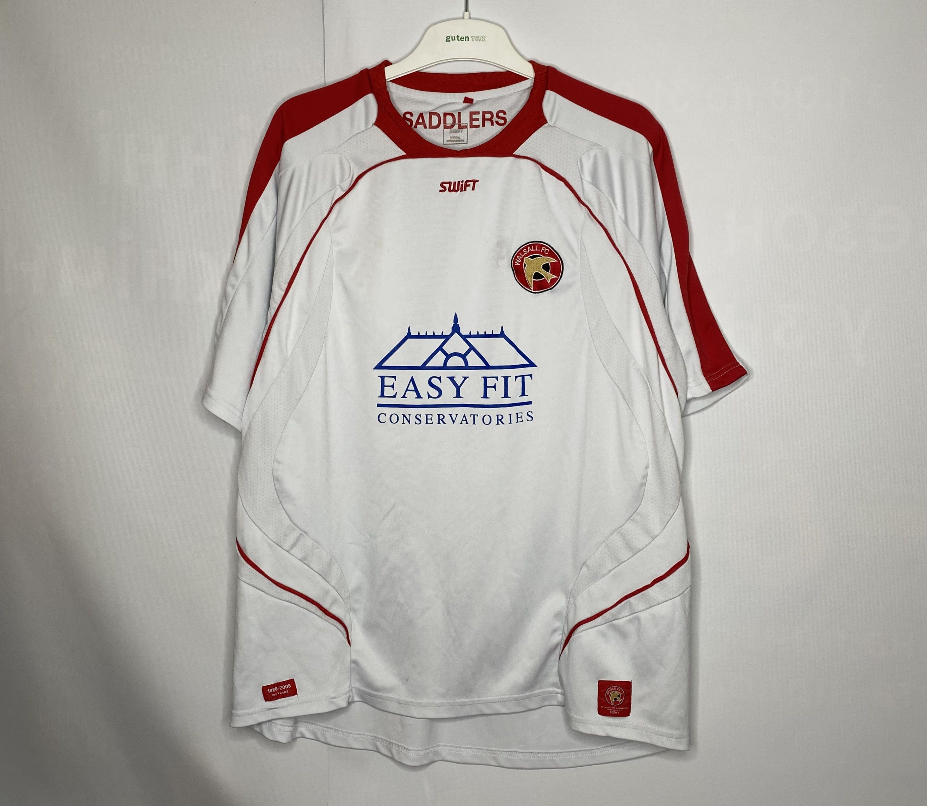 UEFA WALSALL FC 2008 HOME FOOTBALL SHIRT SOCCER JERSEY 120 YEARS Size US XL / EU 56 / 4 - 1 Thumbnail
