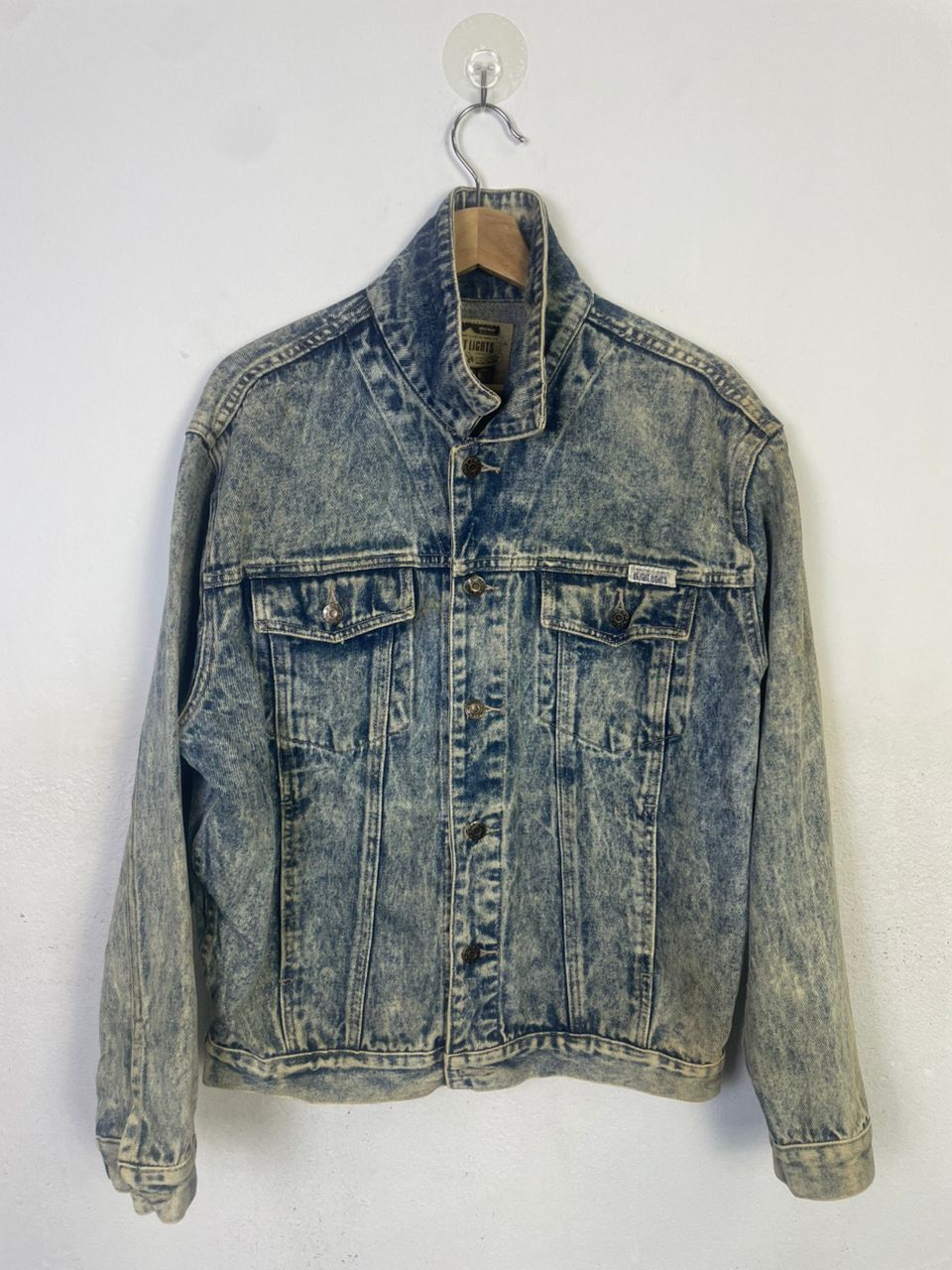 Designer Bright Light Vintage Stone Wash Denim Jacket Size US L / EU 52-54 / 3 - 1 Thumbnail
