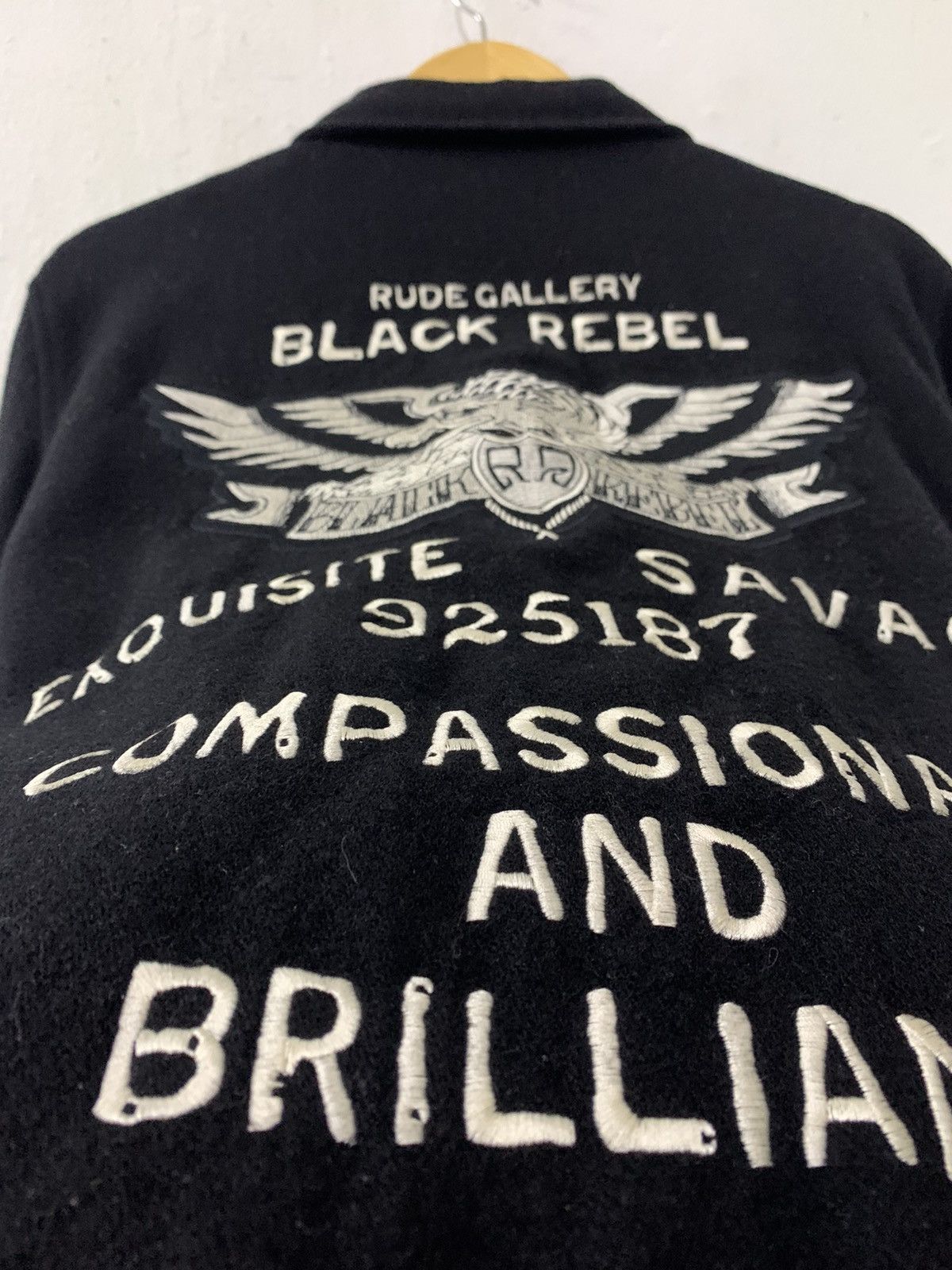 Japanese Brand × RUDE GALLERY Rude Gallery Black Rebel Wool Zipper double Chest Pocket Size US S / EU 44-46 / 1 - 3 Thumbnail