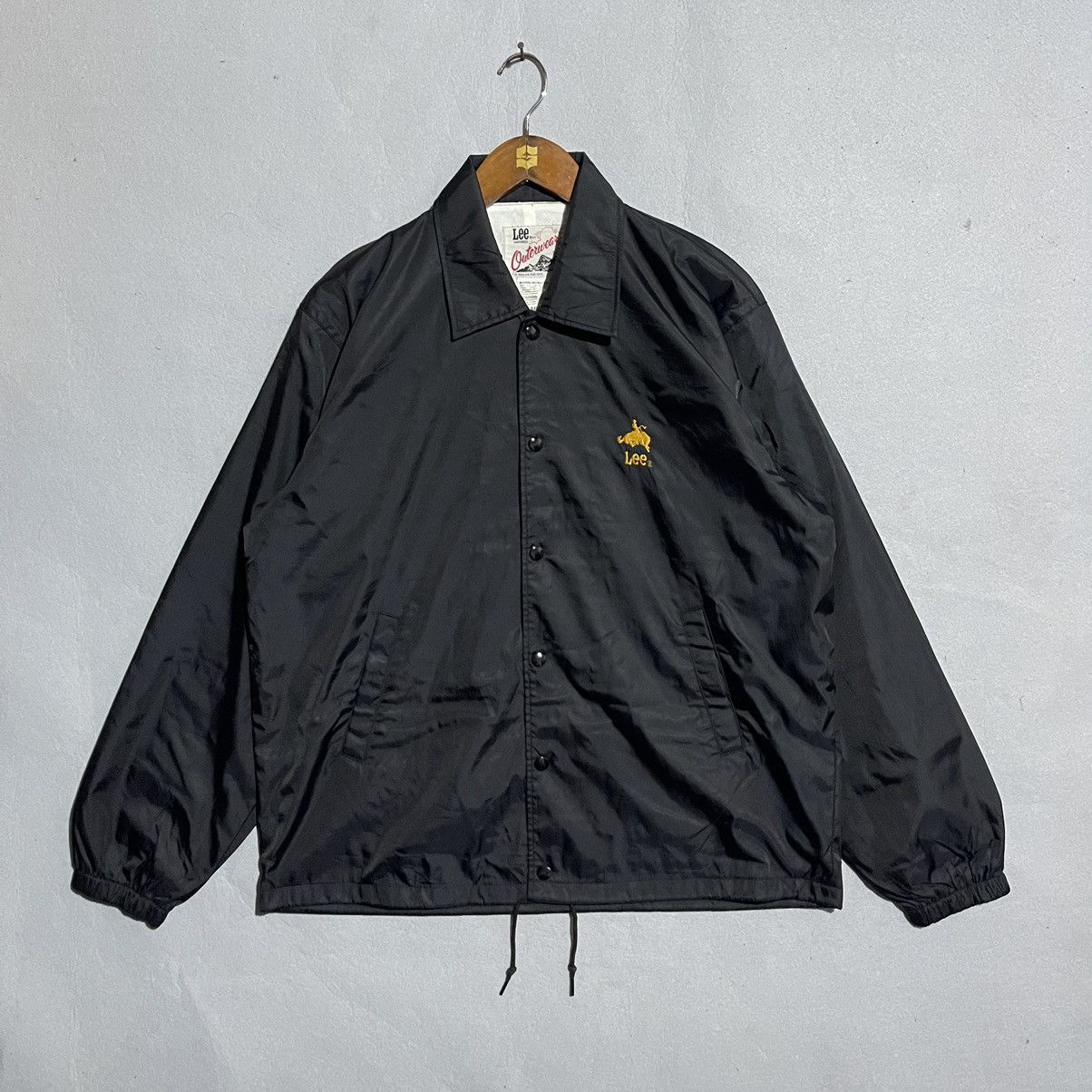Lee Vintage 90s Lee Outerwear Coach Jacket – Black – Size L Size US L / EU 52-54 / 3 - 1 Thumbnail