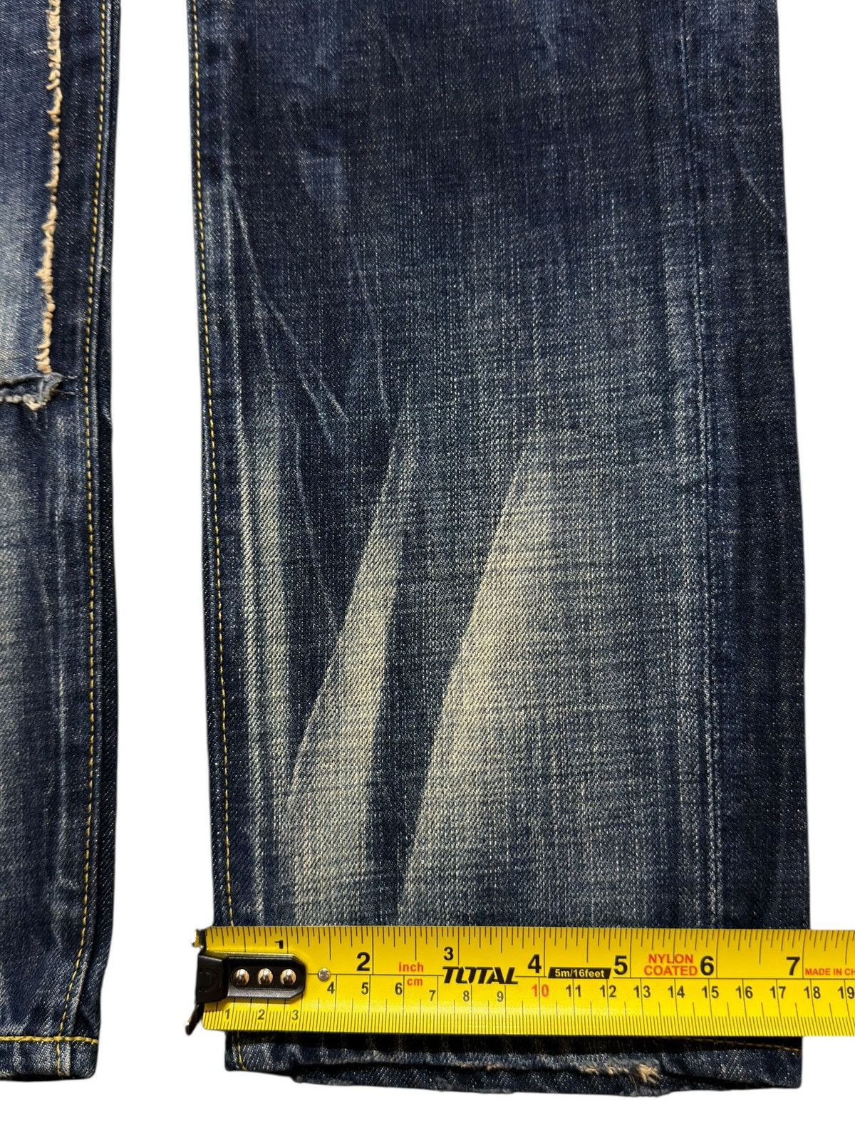 If Six Was Nine Vintage 90s Japanese Brand Blue Faded Wash Patches Style Size US 31 - 15 Thumbnail