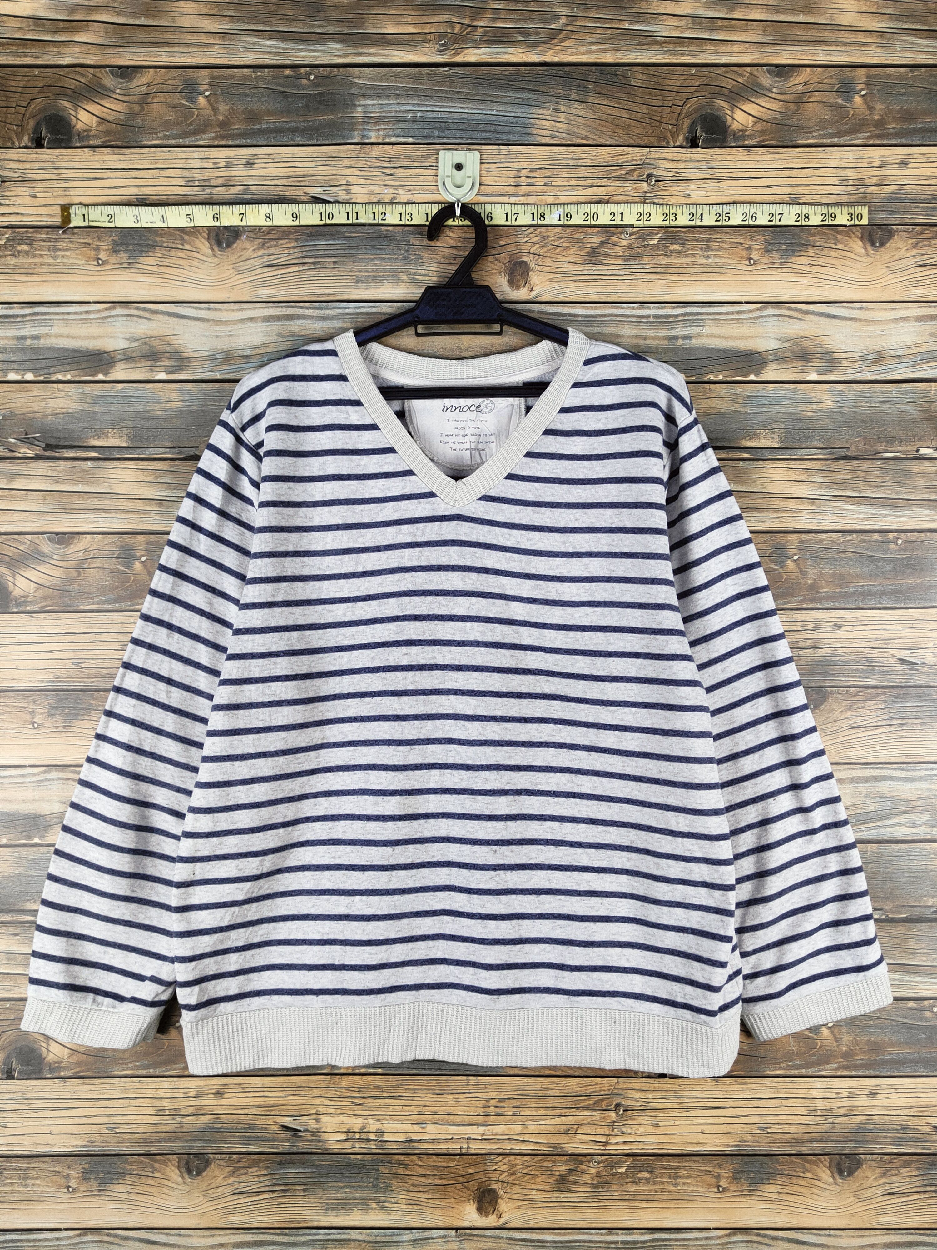 Japanese Brand Kurt Cobain fashion by Innoce Navy Gray Sweatshirts Size L / US 10 / IT 46 - 1 Thumbnail