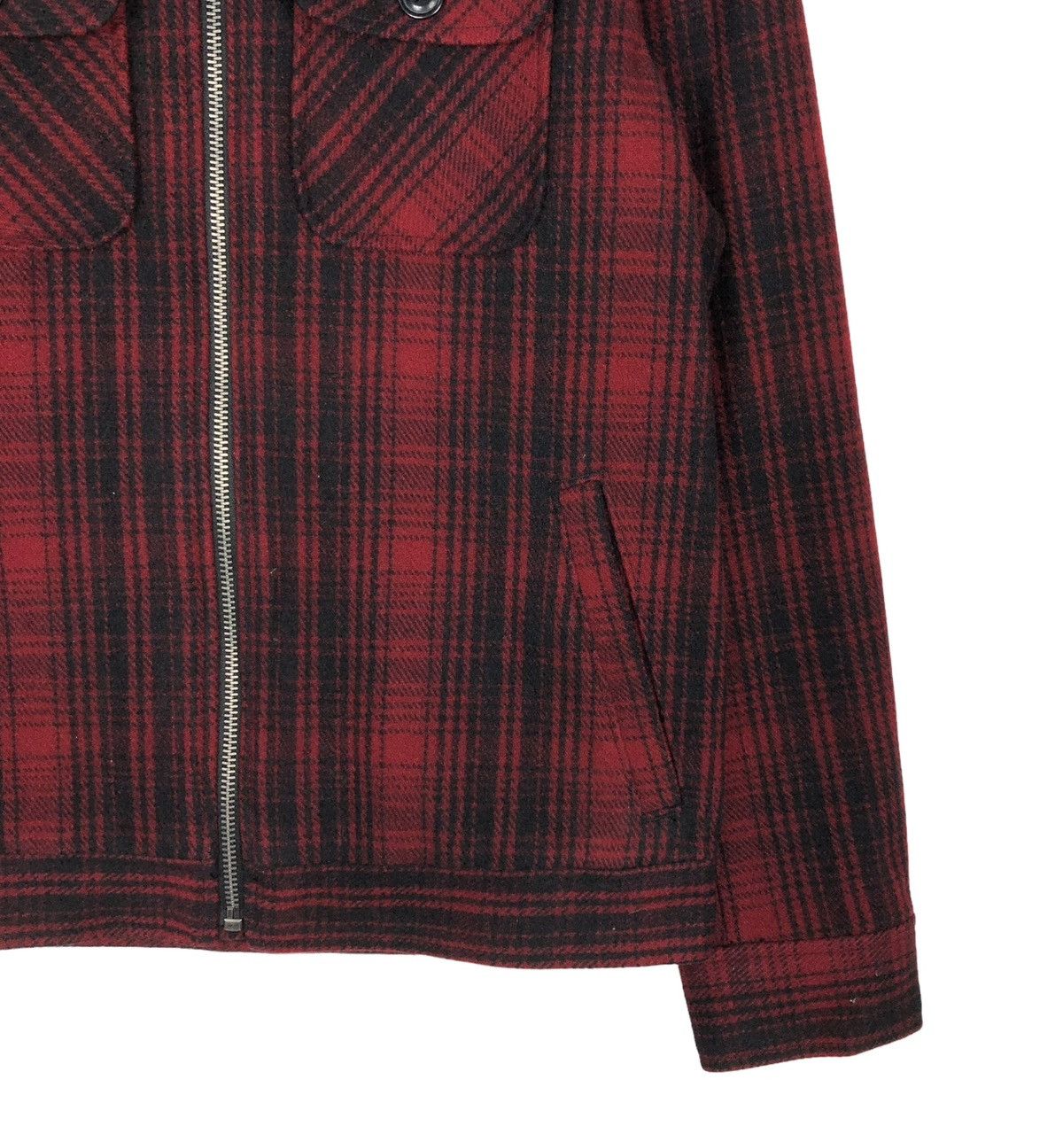 Japanese Brand 🔥VINTAGE BIKER WOOL JACKET GAP TARTAN DESIGN ISSEY MIYAKE Size US M / EU 48-50 / 2 - 7 Thumbnail