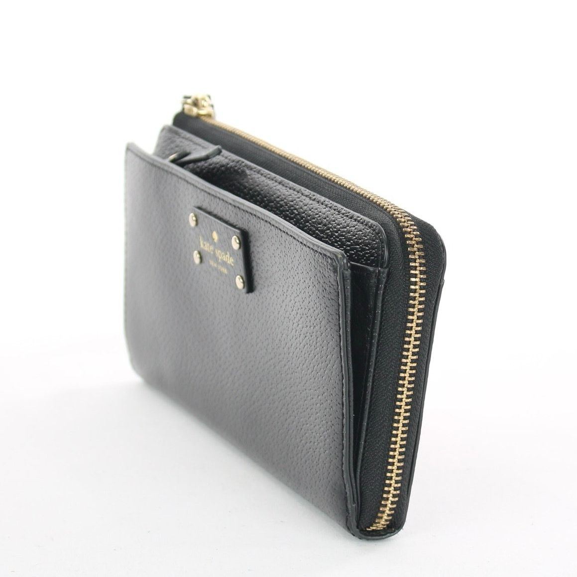 Kate Spade Kate Spade Black Textured Leather Zip Around Wallet Size ONE SIZE - 3 Thumbnail