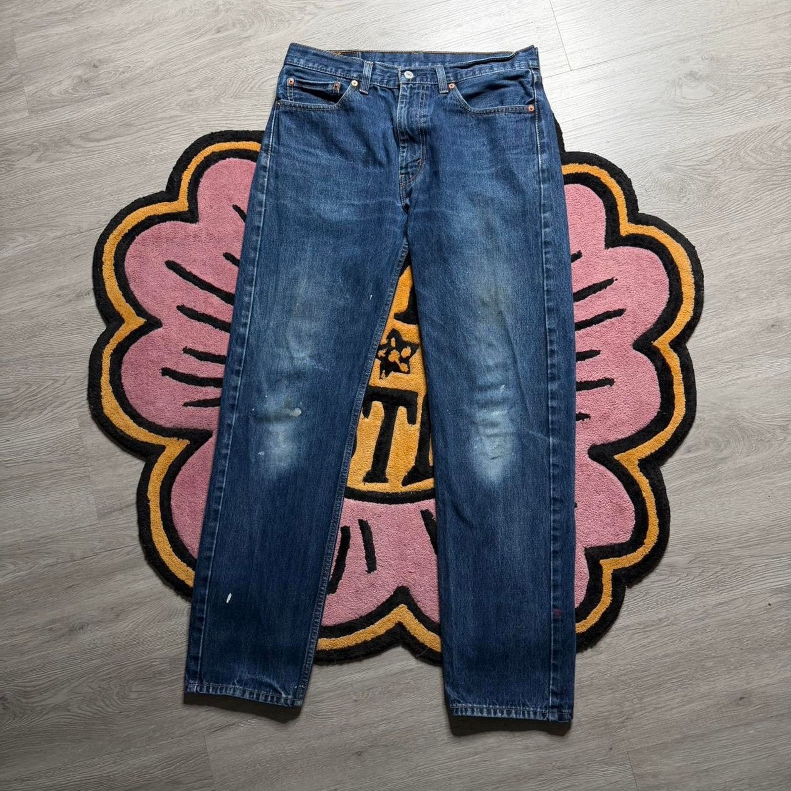 Levi's Levi’s Strauss 505 Regular Straight Fit Denim Jeans 34x34 Size US 34 / EU 50 - 1 Thumbnail